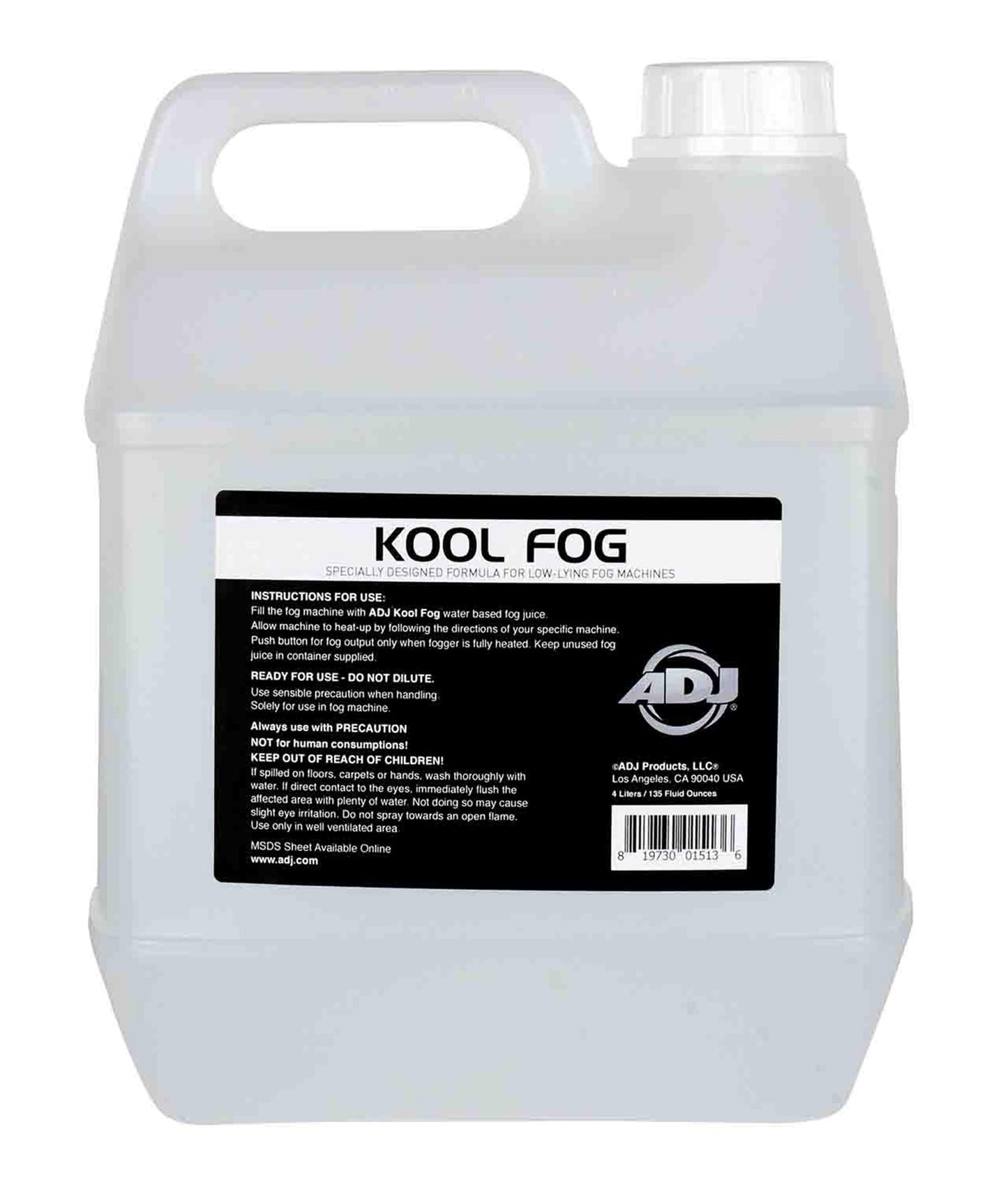 ADJ Products Fog Juice for Low Lying Machine (Kool