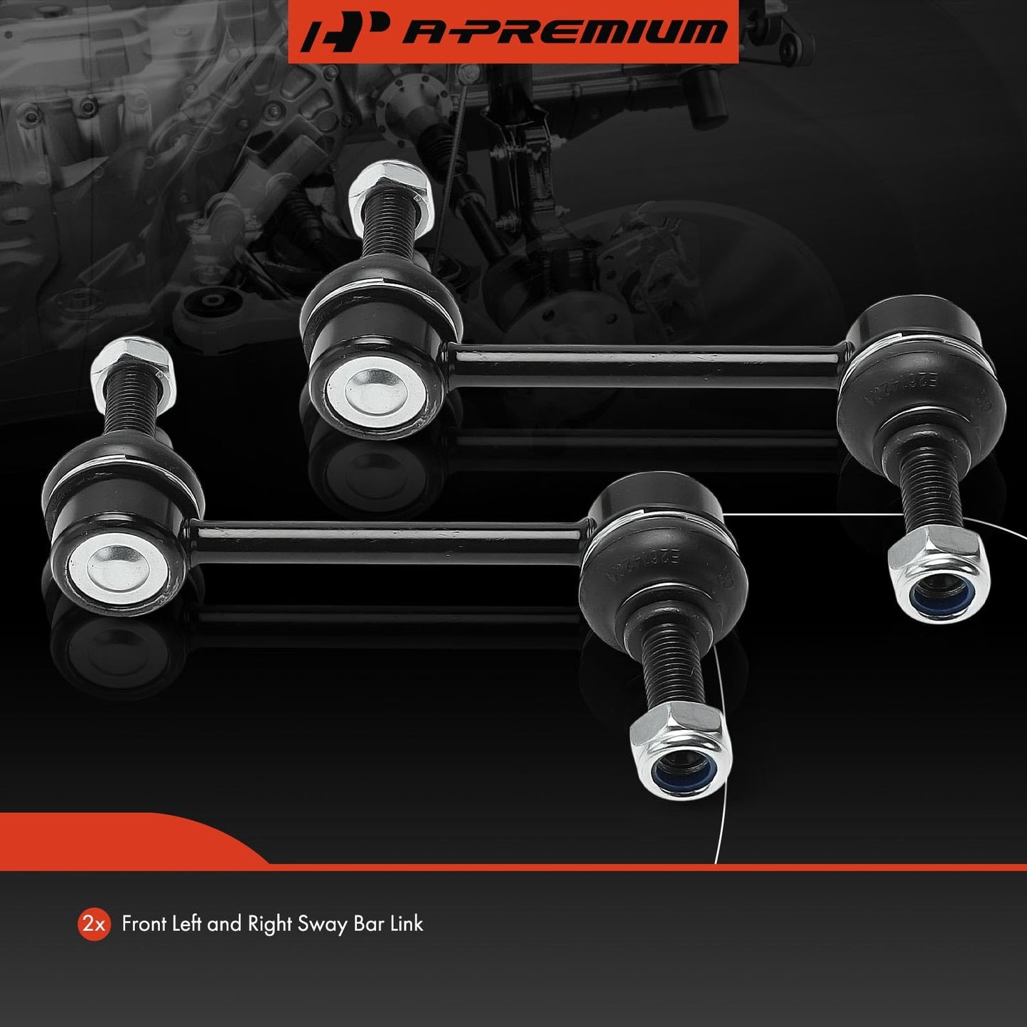 A-Premium 2 x Front Sway Bar Links Stabilizer Bar Links, Compatible with Ford Edge 2007-2014 & Lincoln MKX 2007-2015, Sport Utility