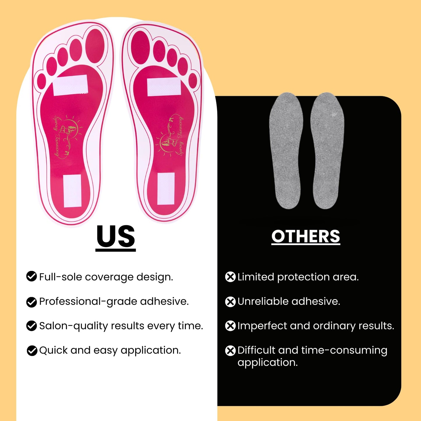 120Pairs(240Feets) Disposable Stick Spray Tanning Feet Pads Perfect for preventing spray tan solution,Deluxe & Hygienic Spray Tan Feet Pads-Ideal for Salons and Spas or Home,Easy to Apply