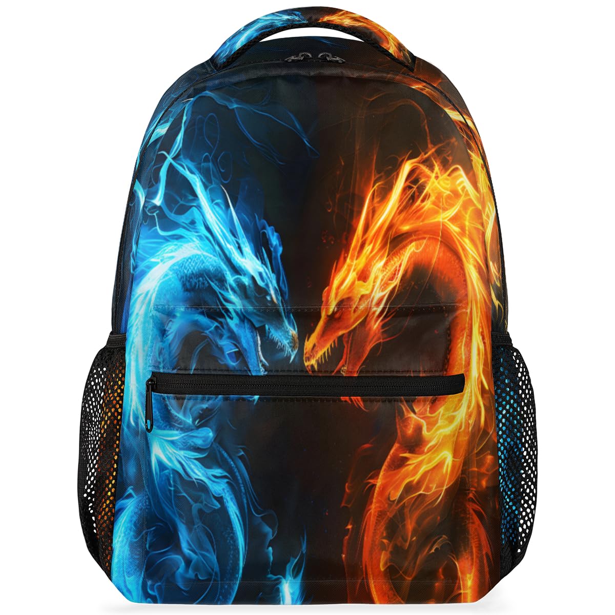 Pardick Backpacks Boys Girls, Lightweight School Backpack Laptop College Bookbag, A:abstract Dragon, 16 Inch, Modern