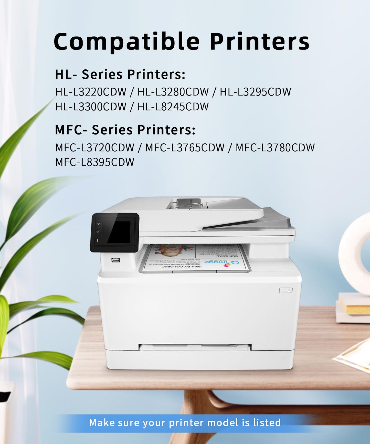 TN229XL Compatible Toner Cartridge Replacement for TN229 XL TN-229XL Toner Cartridge Work for HL-L3220CW HL-L3280CDW HL-L3295CDW HL-L3300CDW MFC-L3720CDW HL-L8245CDW MFC-L8395CD Printers (4-Pack)