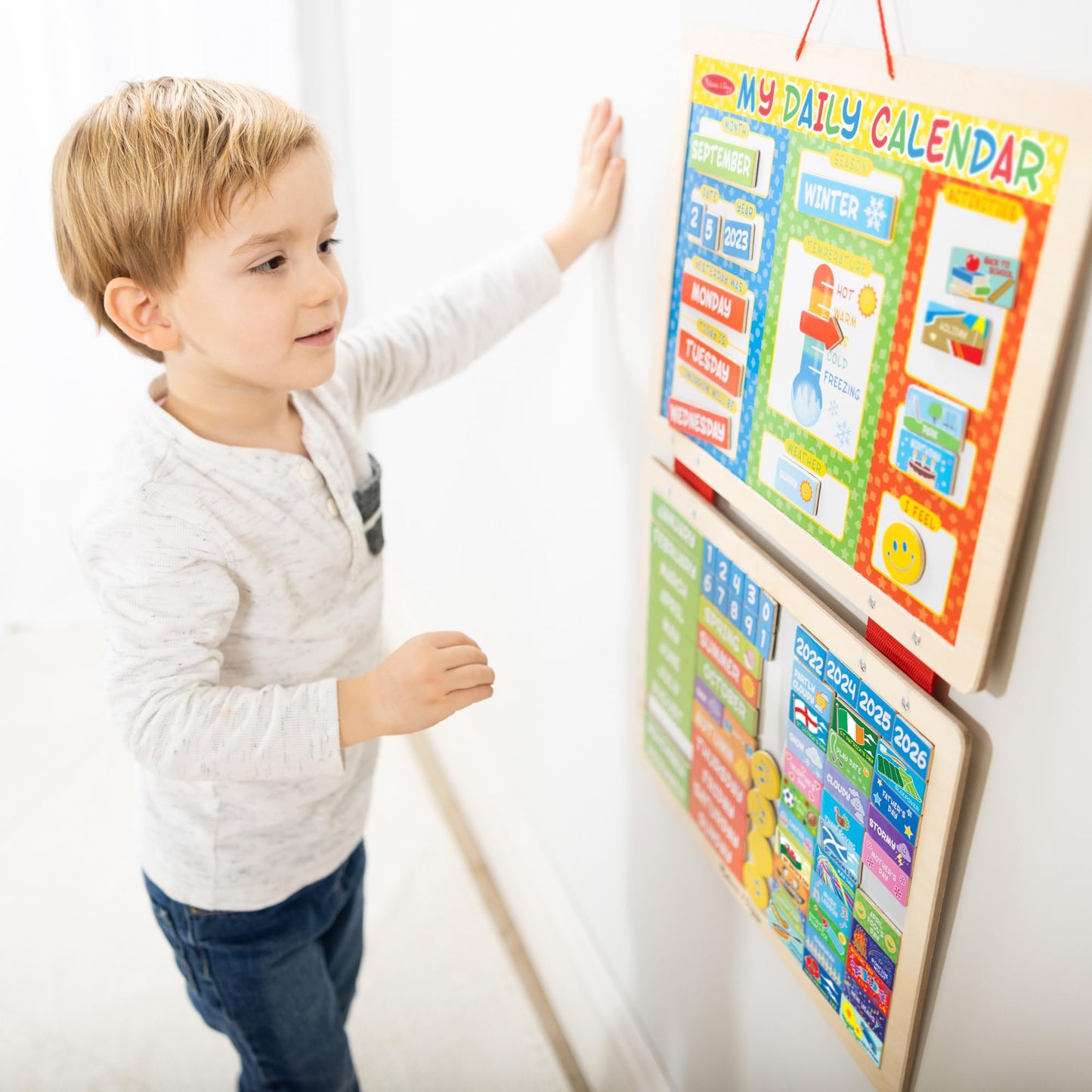 Melissa & Doug My First Daily Magnetic CalendarActivities Calendar For Kids, Weather And Seasons Calendar For Preschoolers and Kids Ages 3+
