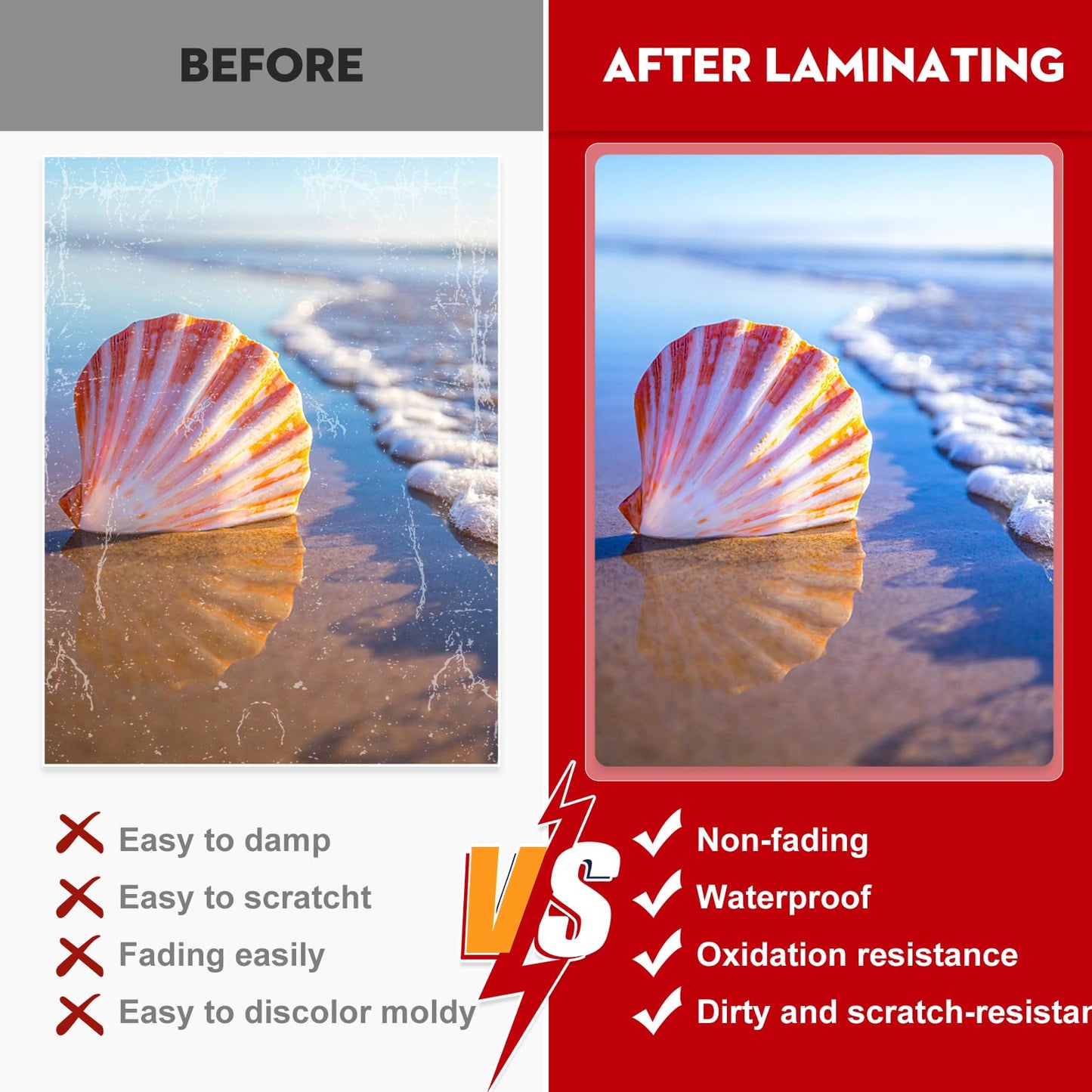 CAREGY 500 Pack Laminating Sheets,Holds 8.5 x 11 Inch Sheets,Thermal Laminating Pouches, 3 Mil, 9 x 11.5 Inches Lamination Sheet Paper for Laminator, Round Corner Letter Size