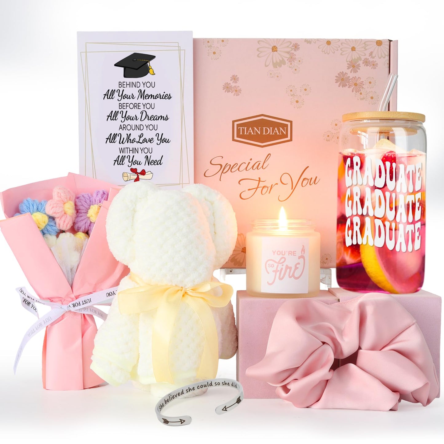 2026 Graduation Gifts for Her, Graduation Gift Basket Set for College, High School Class of 2026 Graduation Gift Box for Women Daughter, Sister, Friend