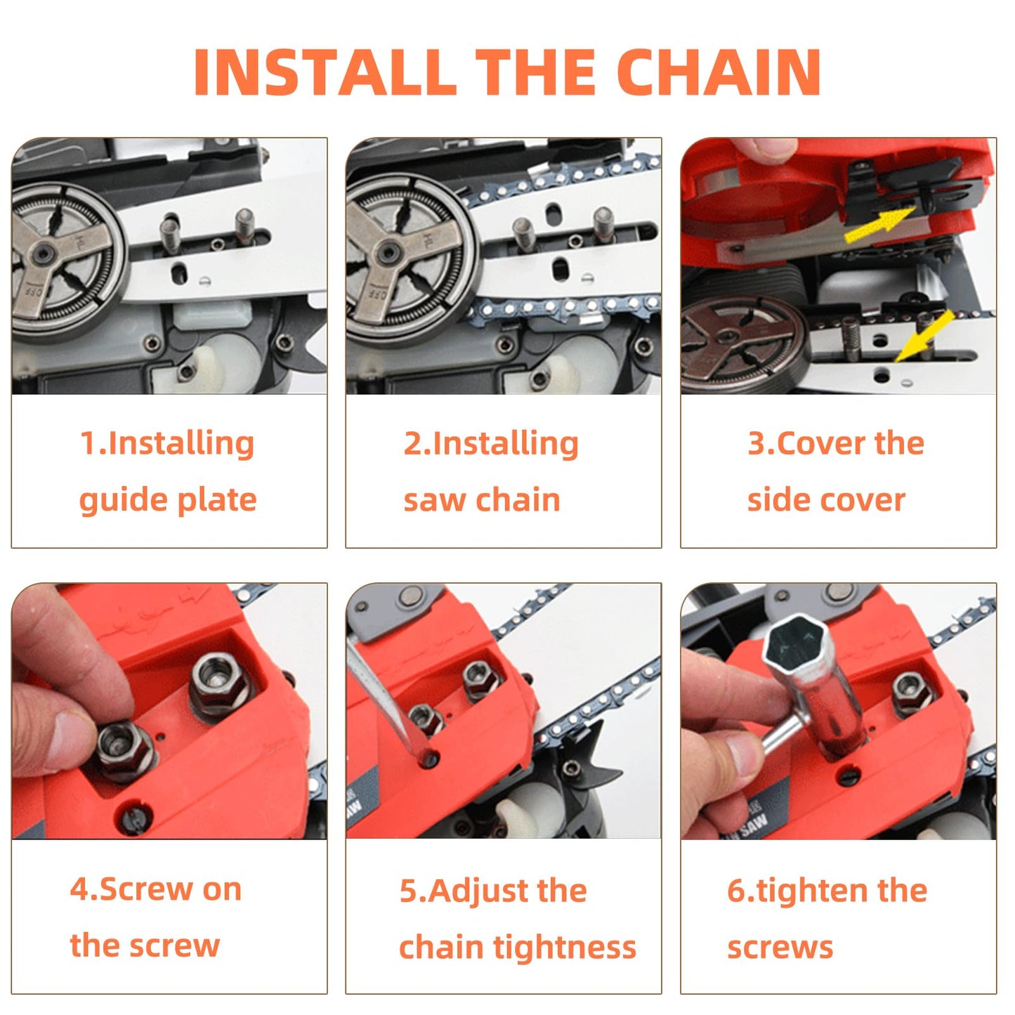 4 Pack 18 Inch Chainsaw Chain for Stihl .325" Pitch .050" Gauge 68 Drive Links Fits Stihl 025, MS250, MS251 (POST 2023 .050" Gauge) 3005 008 7017 23RS 68 (4 Chains)