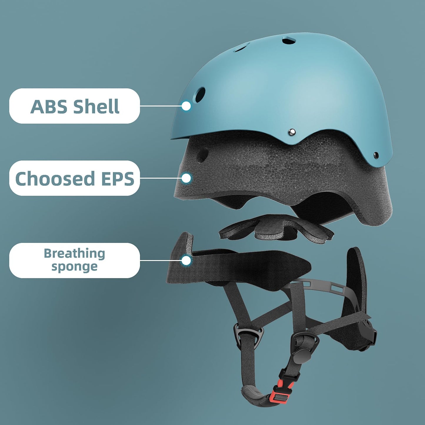 Glaf Baby Bike Helmet Toddler Kids Helmets for 1+ Years Old Infant Girls Boys Multi-Sport Helmet for Cycling Bicycle Skateboard Adjustable and Lightweight (Dark Blue, XS)