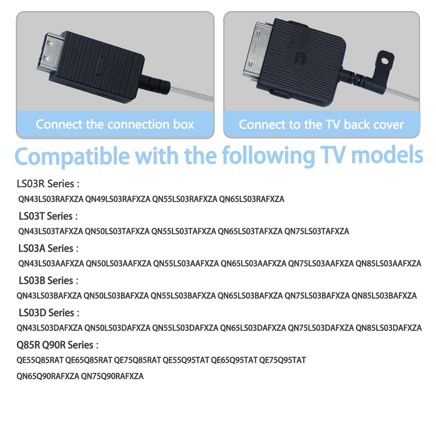 5m/16.4ft BN39-02470A Frame TV Power Cord Compatible with Samsung The Frame LS03AAF LS03BAF LS03DAF LS03TAF LS03FAF LS03RAF Q85R Q95R Q95T TV