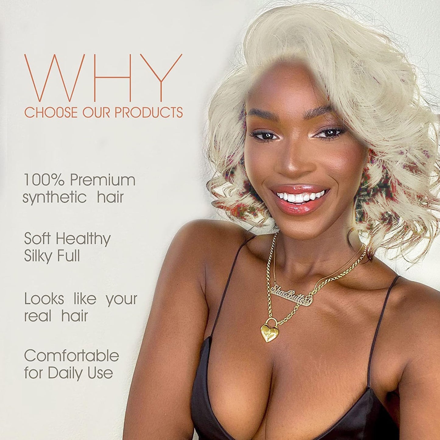 613 Blonde Short Curly Bob Wig Synthetic Lace Front Wig Loose Wave Platinum Natural Hairline Shoulder Free Part Length Heat Resistant Glueless Bob Cut Wigs for Women Cosplay Daily 12 Inch AFBeauty