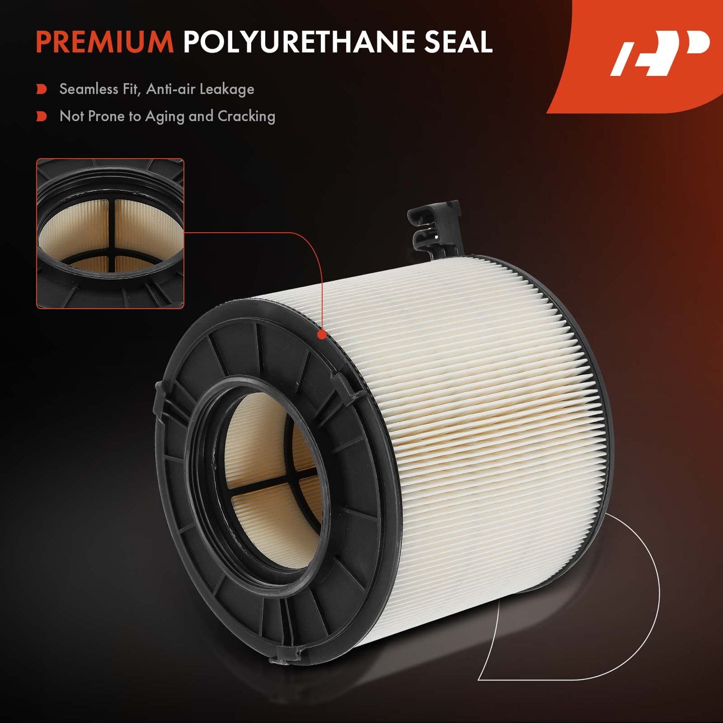 A-Premium Engine Air Filter Compatible with Audi Models- A4, A4 allroad, A4 Quattro, A5, A5 Quattro, A5 Sportback, Q5, S7 - Replace# 8W0133843C