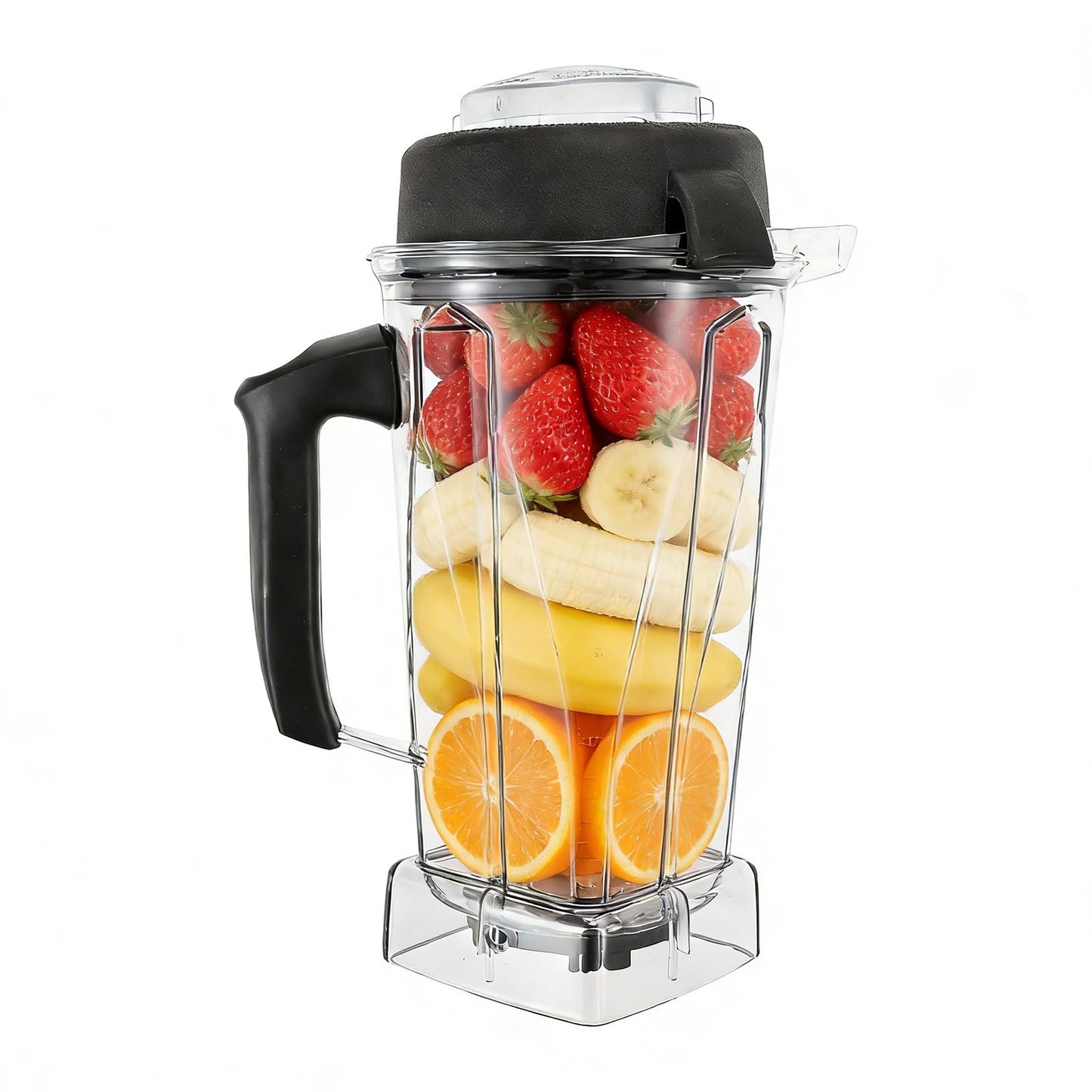 Replacement for Vitamix 64 oz Blender Container Cup 5200,6000,6300,5300,6500,7500,750,VM0102, VM0103, Classic C-Series Blender, with Lid Blade, Clear