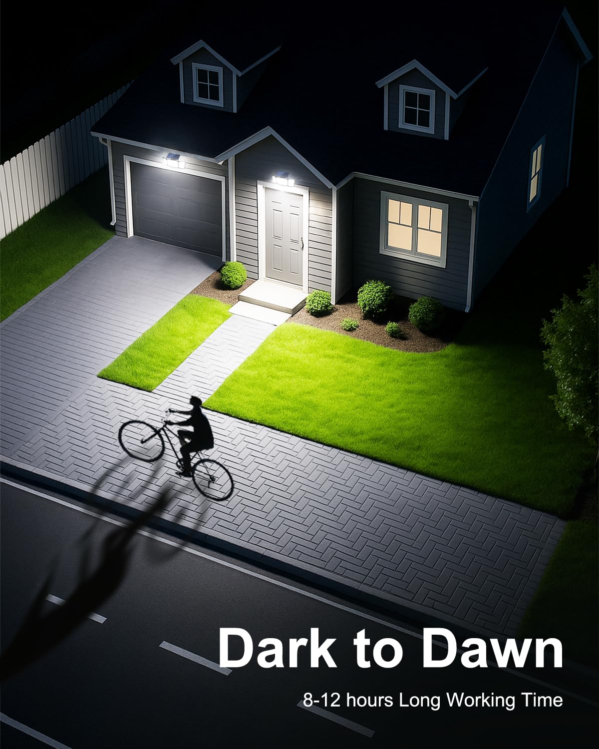 Solar Lights Outdoor,328 LED 3500LM Security Lights Outdoor with Upgraded Panel & 270°Wide Angle,Remote Control with 3 Modes,Motion Sensor Outdoor Lights,for Garage, Yard – 2 Pack