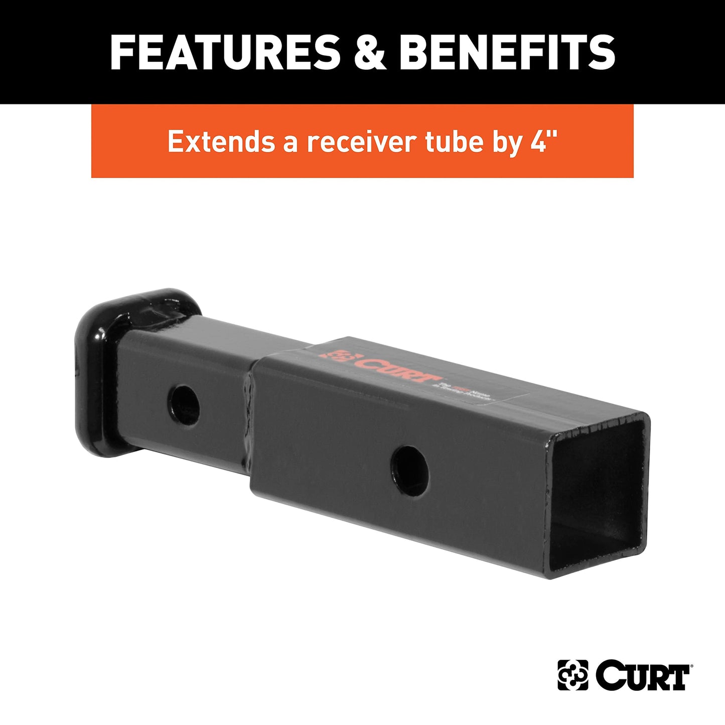 CURT Manufacturing 45770 2" to 1-1/4" Receiver Adapter