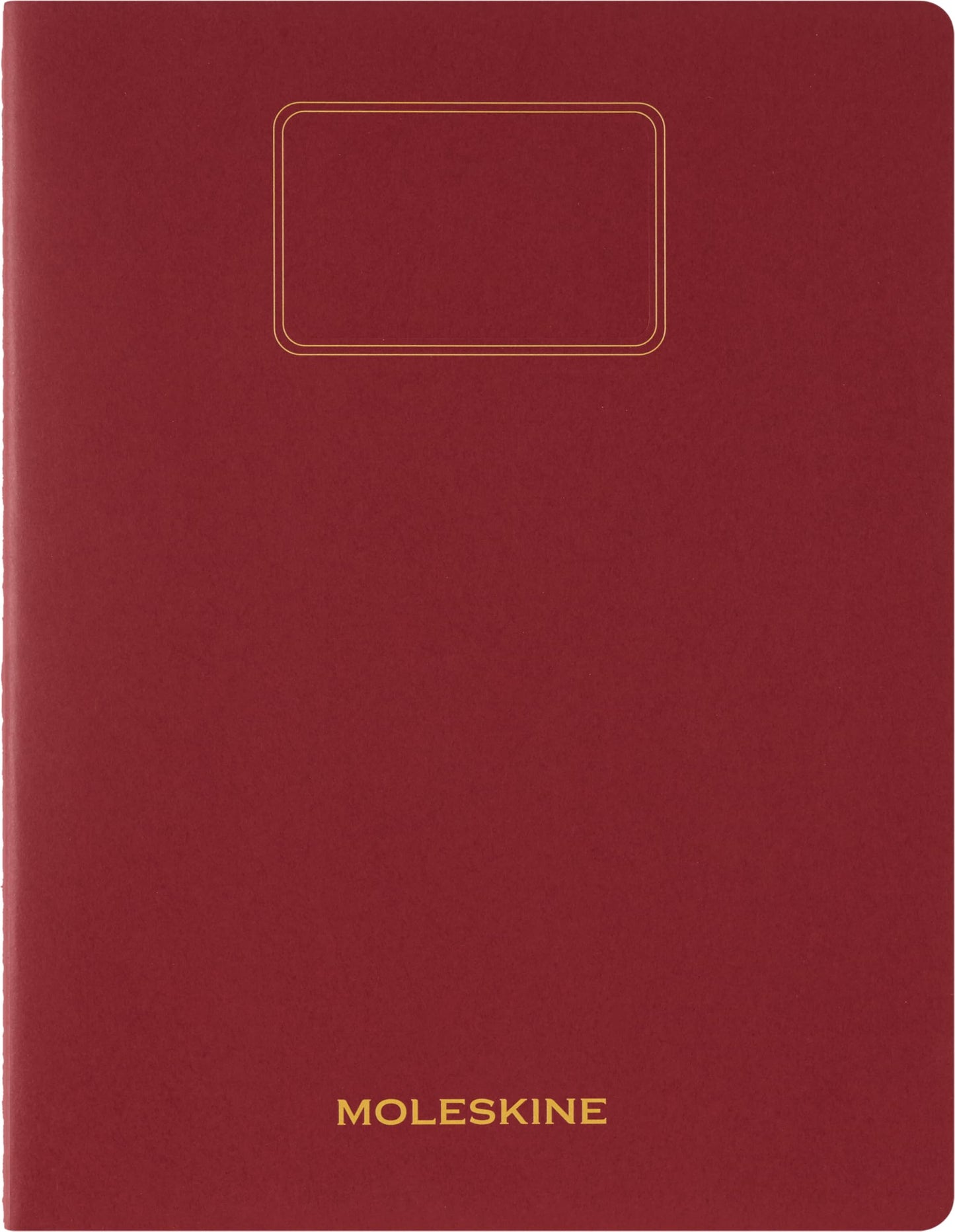 Moleskine Student Cahier Journals (Set of 2), Soft Cover, Plain, XXL (8.5" x 11"), Cranberry Red