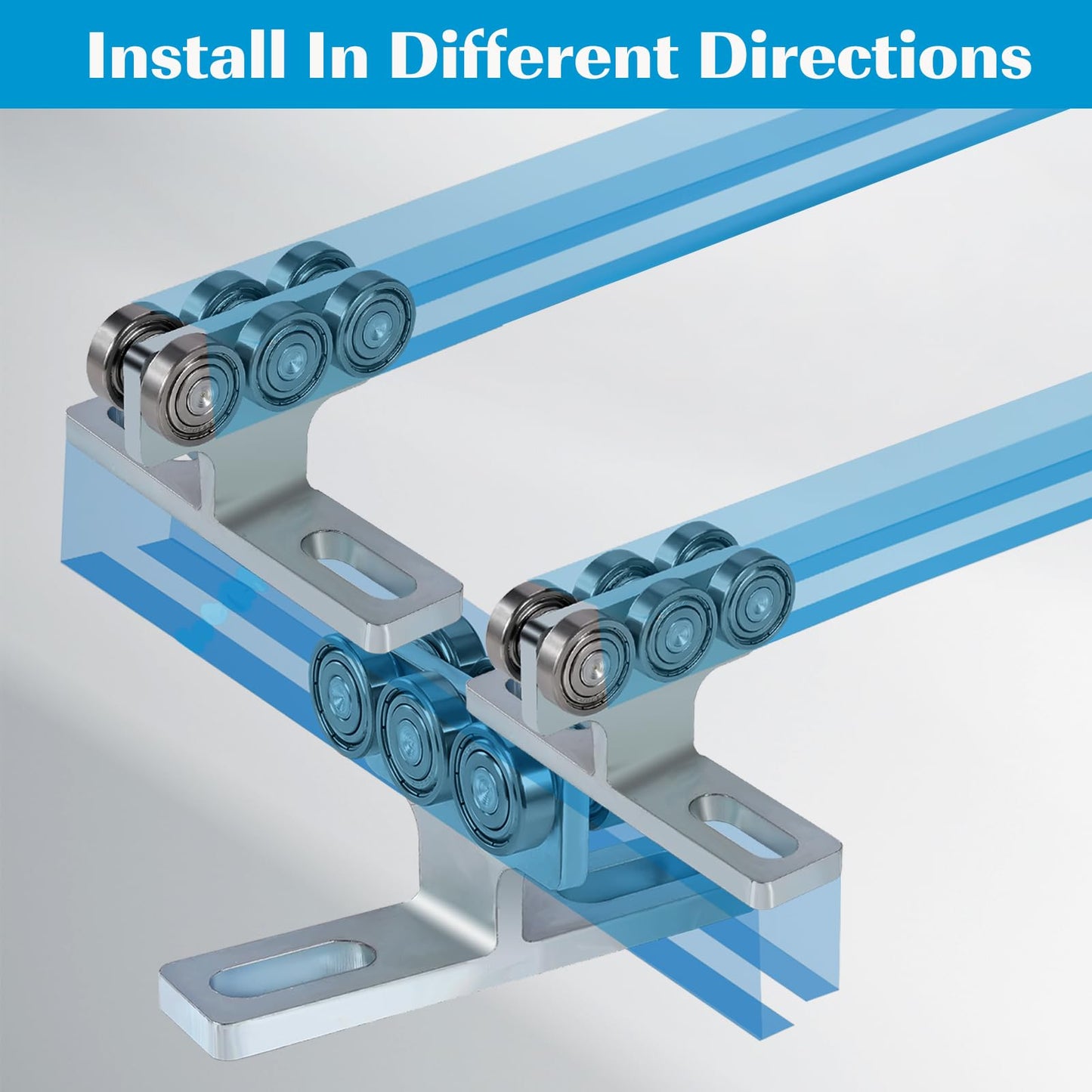 2 Pcs Electric Hoist Trolley for PA200-1000,Electric Hoist 6 Wheels Trolley Assembly Used for Unistrut 1-5/8" Wide and All 1-5/8" or Taller Strut Channel,Suitable for Garage Hoist Systems
