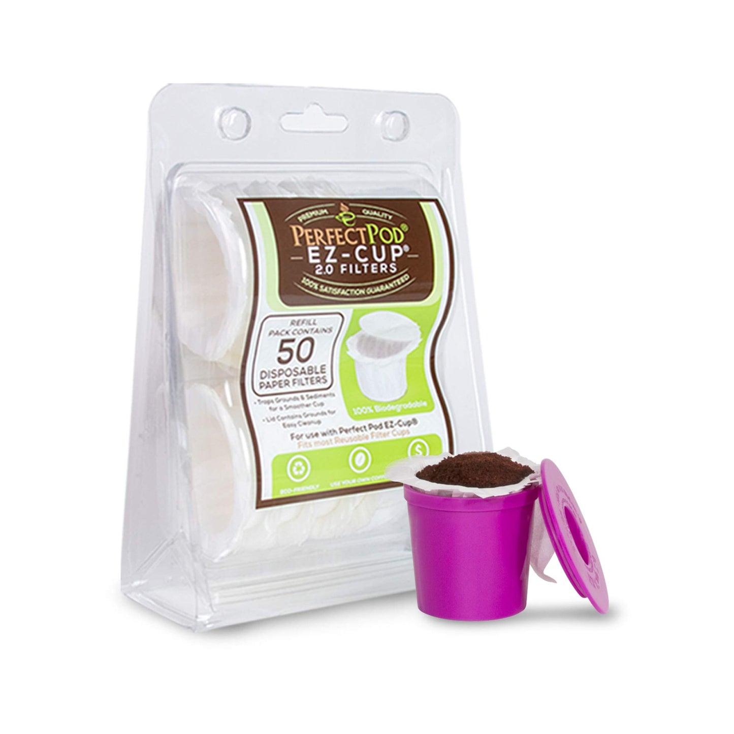 Ez Cup Filter By Perfect Pod 8 Pack (400 Filters)
