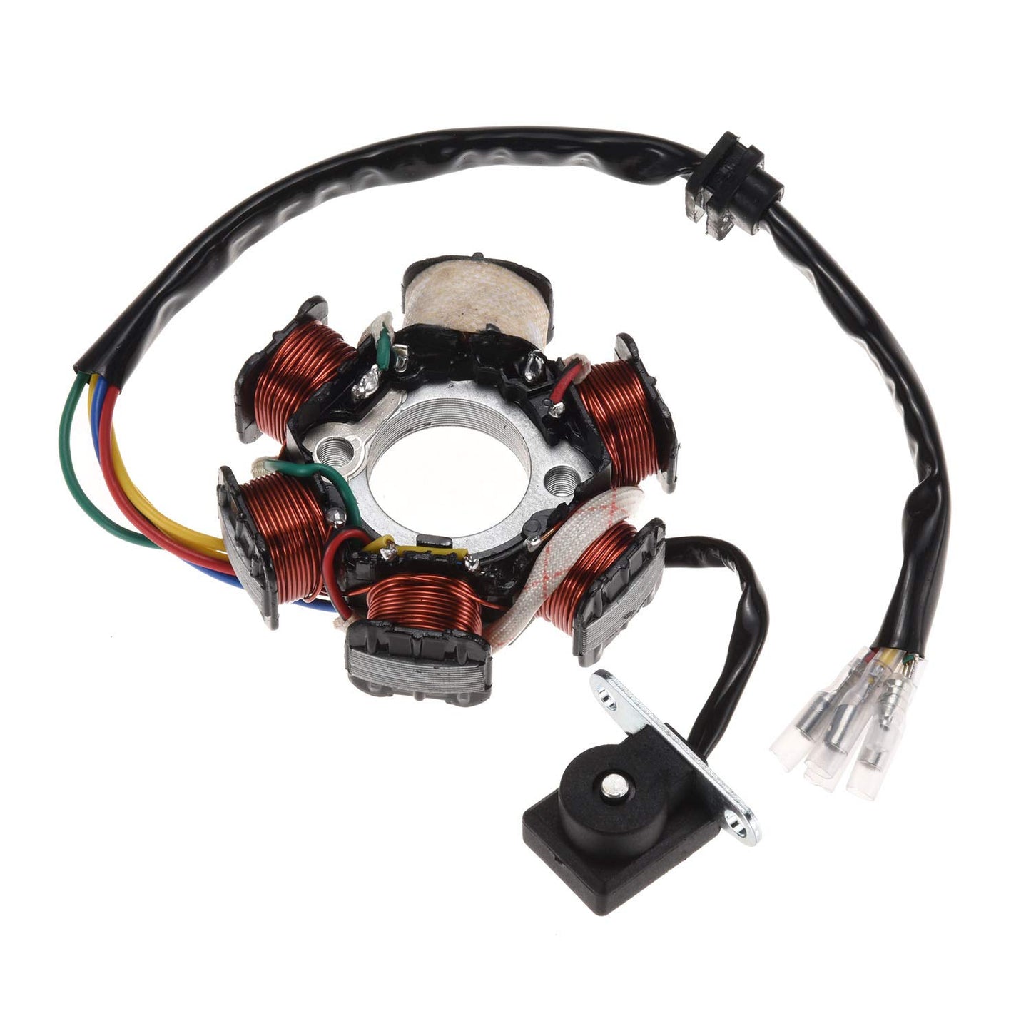 BTRLIACY Complete Electrics Stator Coil CDI Wiring Harness Spark Plug Quad Wire Harness Set for 50cc 70cc 90cc 110cc 4 Stroke ATV Bike Buggy