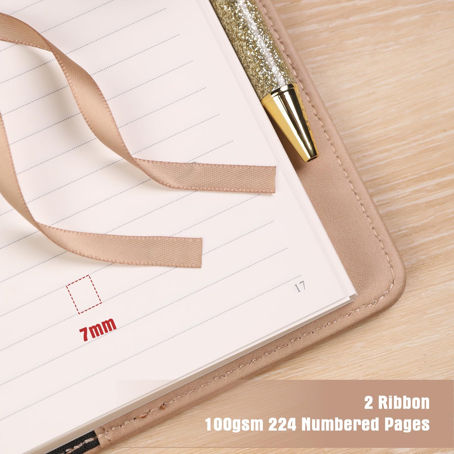 TIEFOSSI Diary with Lock for Women Girls, Lined Locked Journal, Butterfly Journal Notebook with Pen and Bookmark, A5 Refillable Locking Journals for Writing