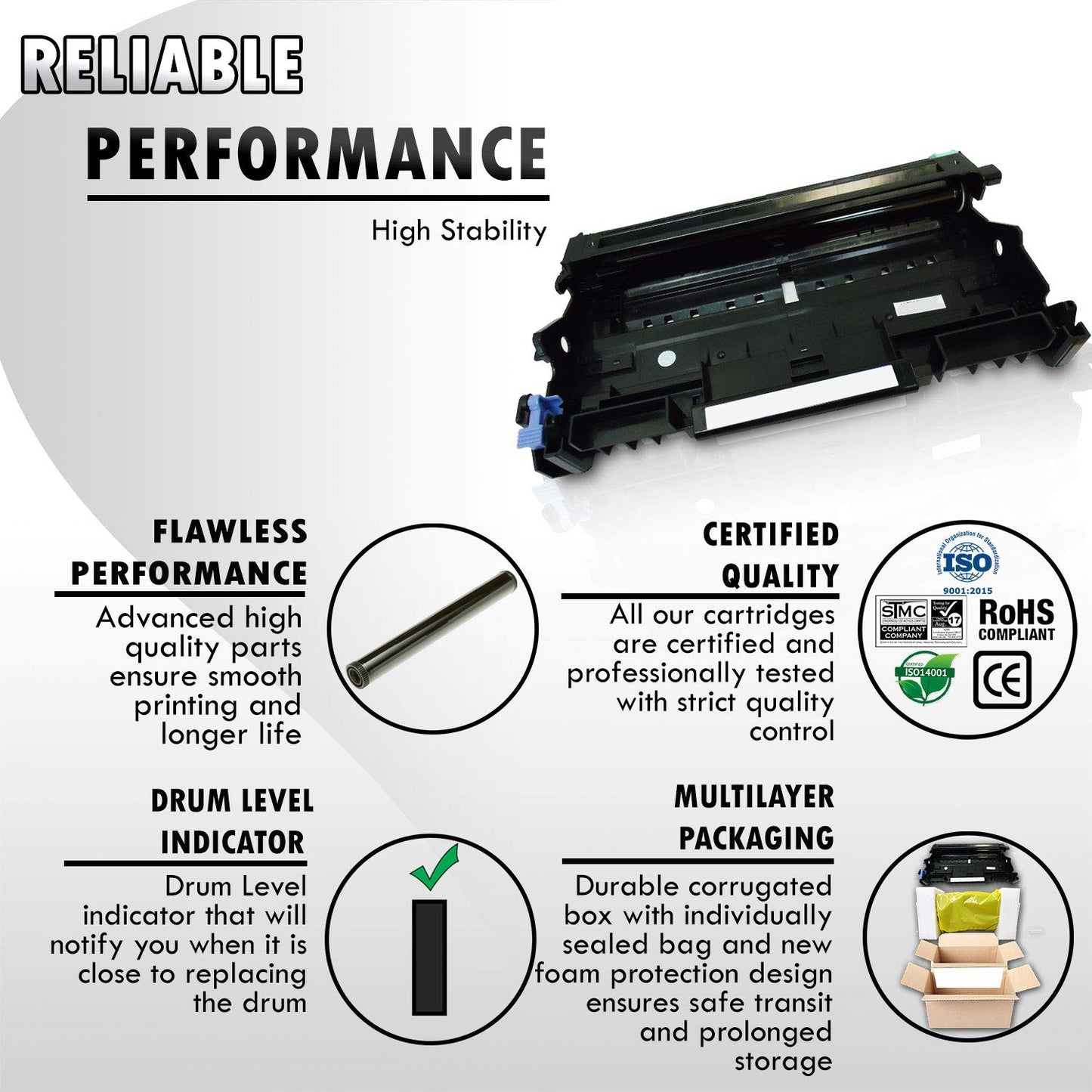 InkFirst® Drum Unit DR-360 (DR360) Compatible Remanufactured for Brother DR-360 Drum DCP-7030 DCP-7040 MFC-7340 MFC-7345N MFC-7440N MFC-7840W HL-2140 HL-2170W