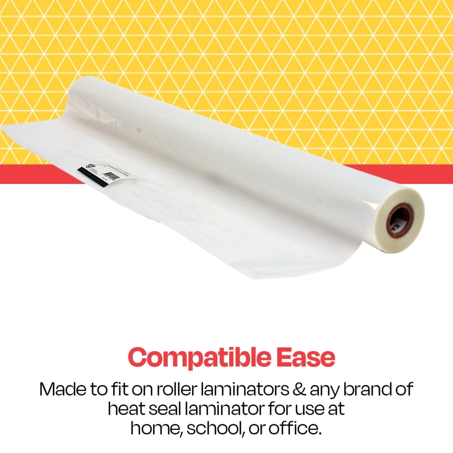 School Smart - 1277258 Laminating Film 1.5 Mil Roll - 25 inch x 200 Foot - 1 inch Core