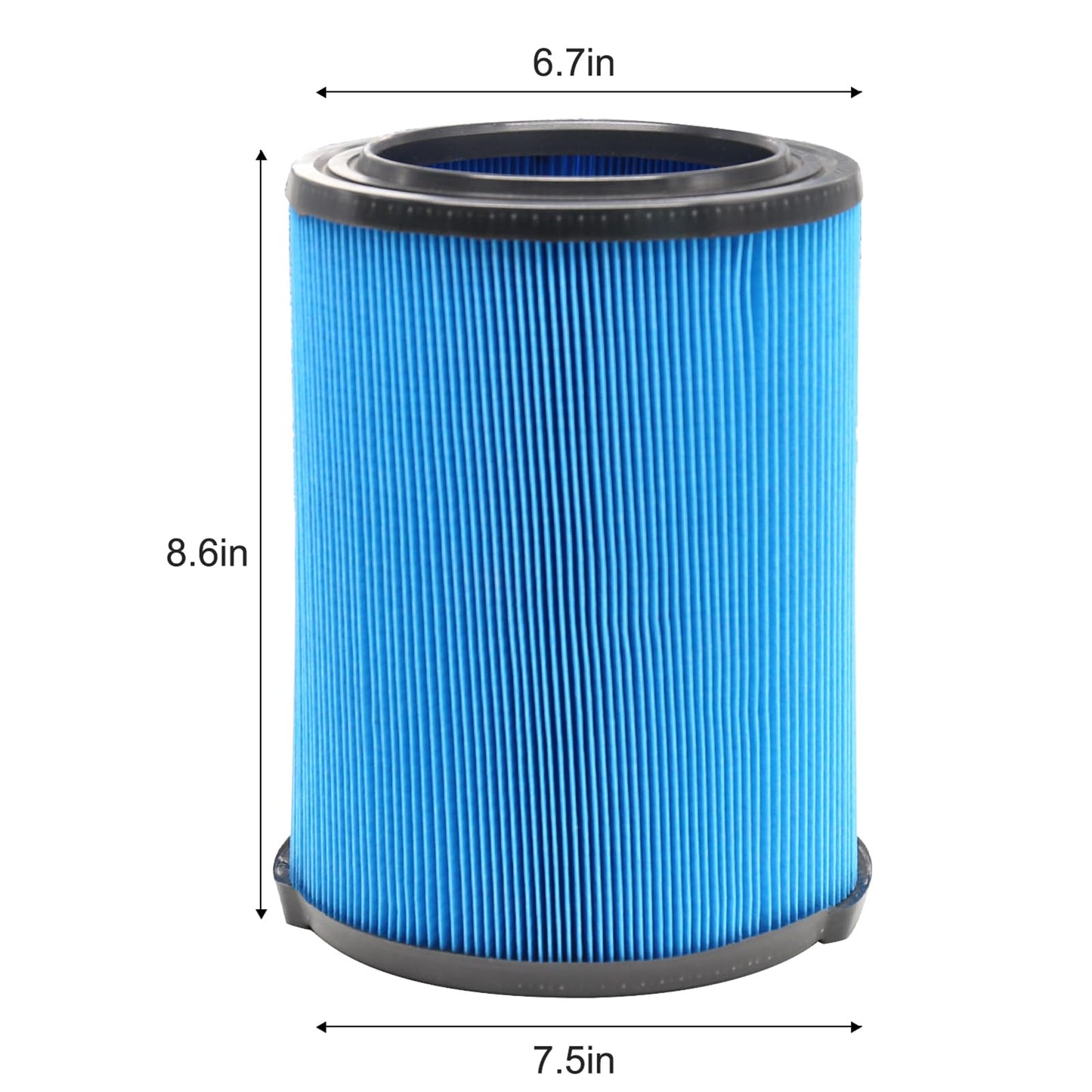 MZY LLC 2 Pack VF5000 Filter Compatible with Ridgid Shop Vac Filter 6-20 Gallon Wet Dry Vacuum Cleaner, 3 Layer Pleated Vacuum Filter Fits WD1450 WD0970 WD1270 WD09700 WD06700 WD1680 WD1851 WD1956