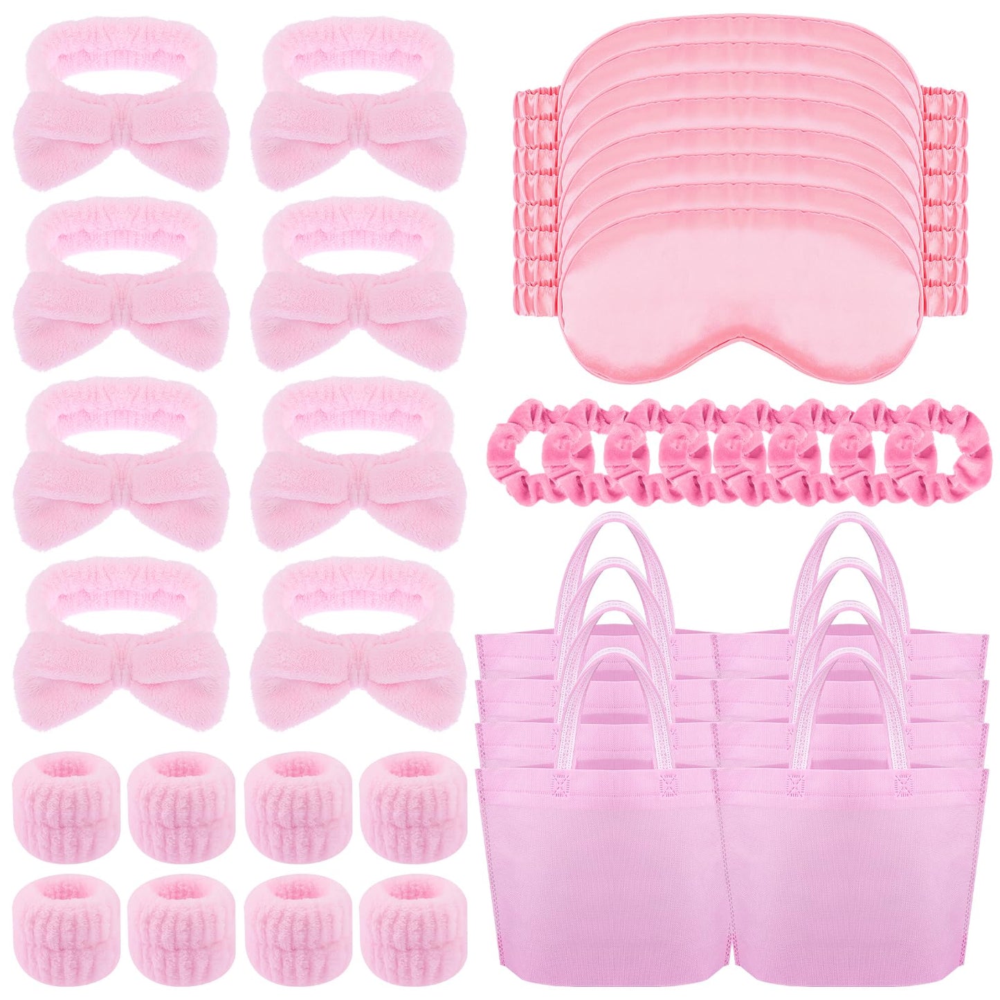 48 Pcs Sleepover Party Supplies for Girls Eye Mask Spa Supplies Sleeping Stuff Accessories for Slumber Party Favors Gifts