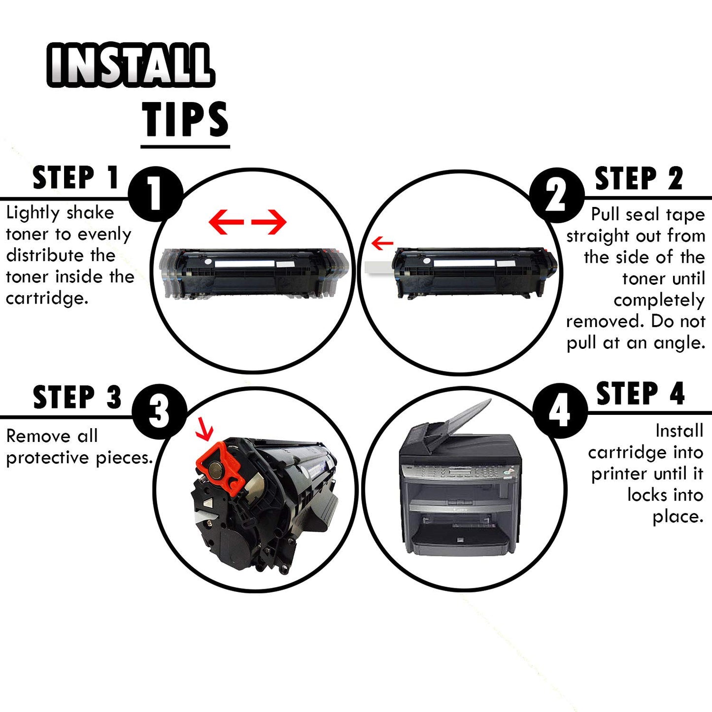 2 Inkfirst Compatible Toner Cartridges Replacement for Canon 104 FX9 FX10 0263B001AA imageCLASS MF4150 MF4270 MF4350D MF4370DN MF4690 D480 FAXPHONE L120 L90