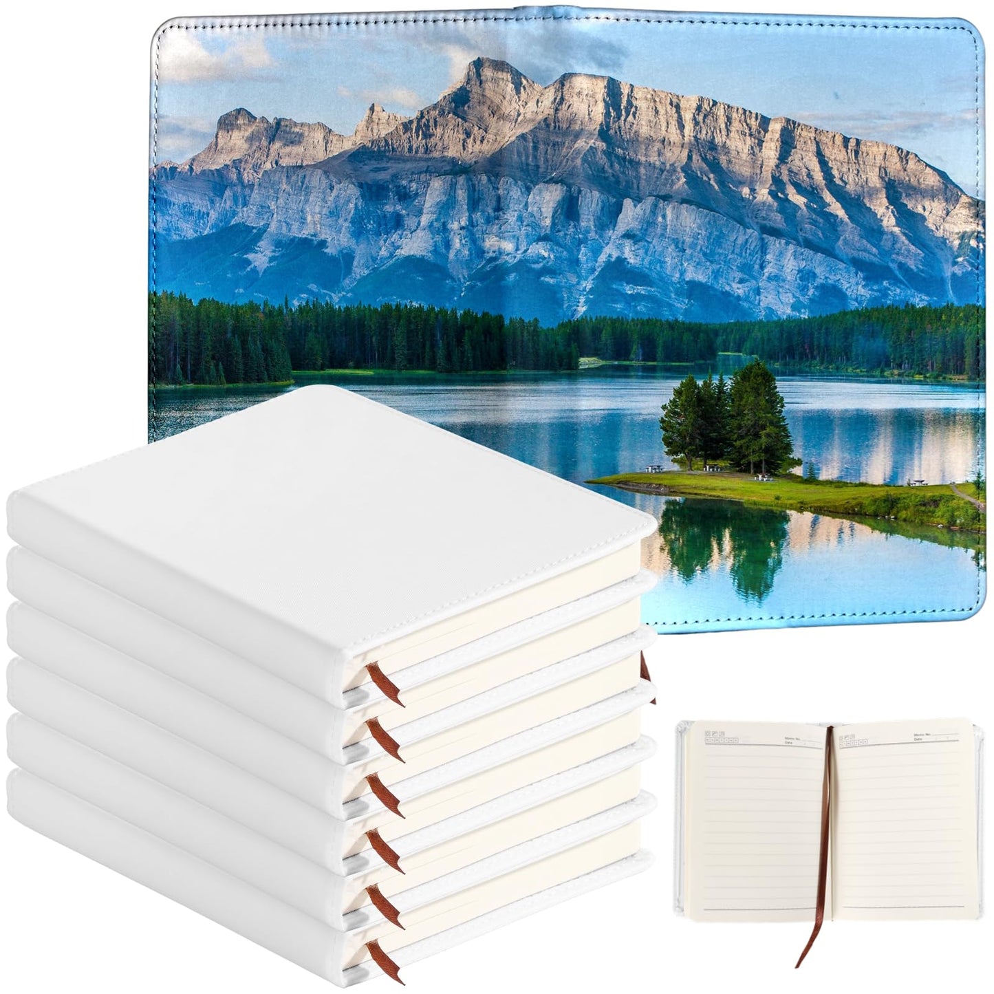 Thick Faux Leather Notebooks Sublimation Notebooks