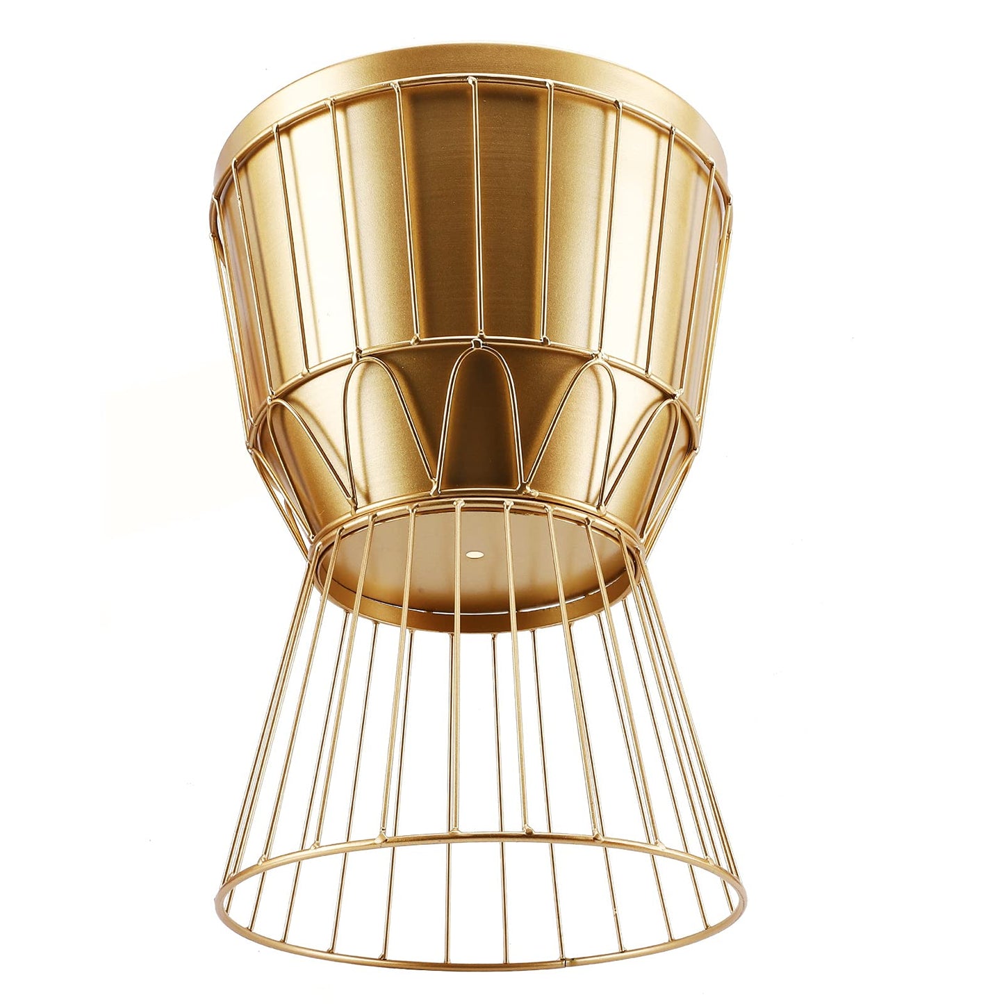Metal Plant Stand with Pot 12" - Decorative Metal Plant Holder Stand Indoor, Gold Plant Stand Modern Flower Potted Rack for Corner Display, Living Room, Office, Modern Home Decor - 17.5" Tall