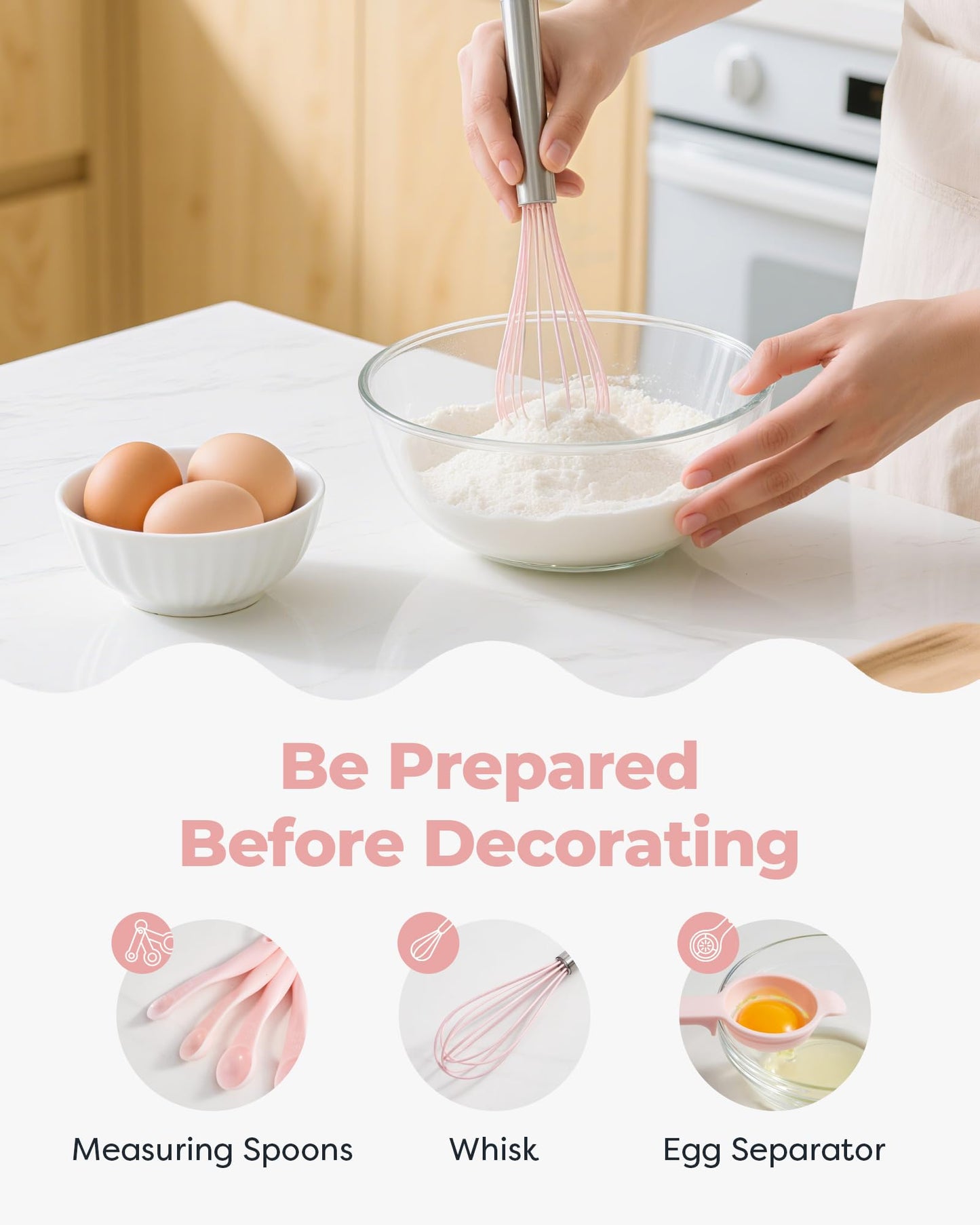 Kootek 158 Pcs Cake Decorating Kit with Cake Turntable, 64 Piping Tips, 50+2 Pastry Bags, Frosting Spatulas, Leveler, Scrapers, Fondant Molds, and More Baking Supplies Decorating Tools