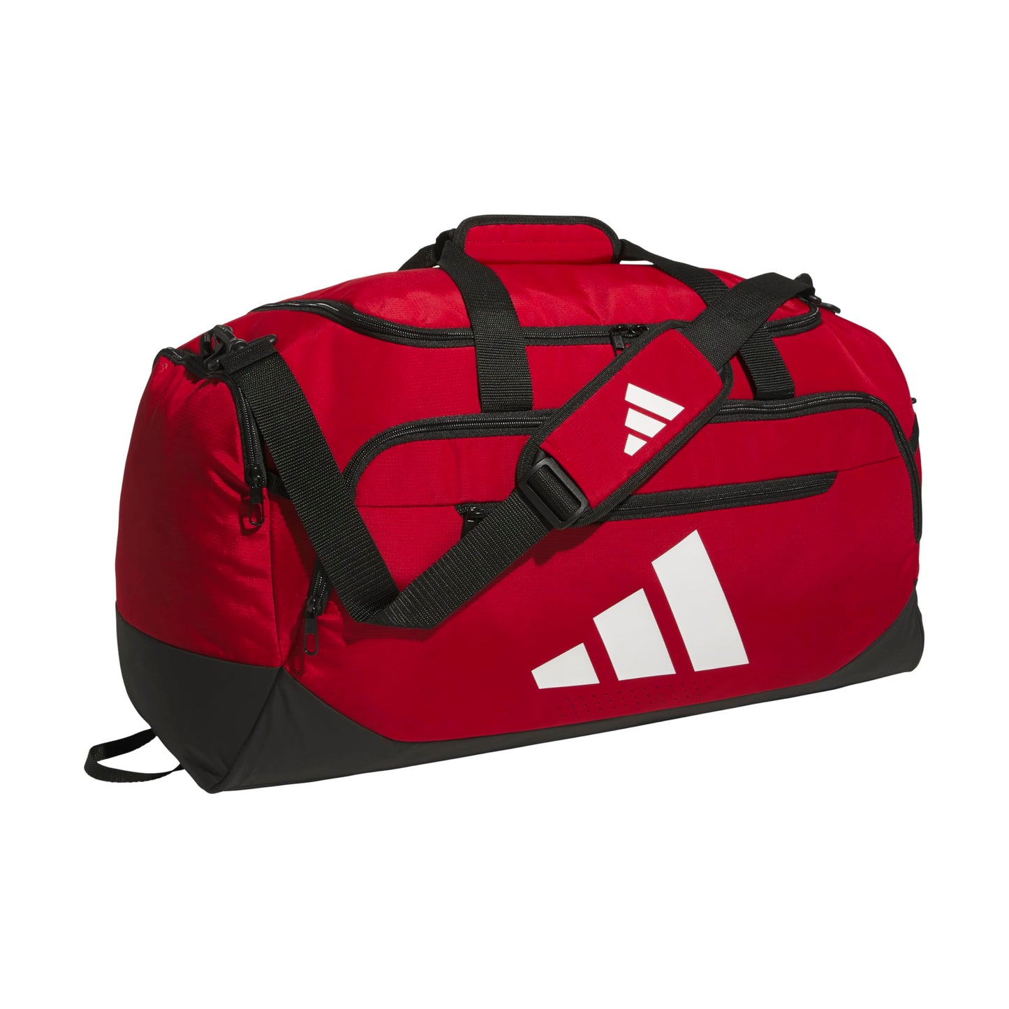 adidas Unisex-Adult Defender 5 Medium Duffel Bag, Team Power Red/White, One Size Fits All