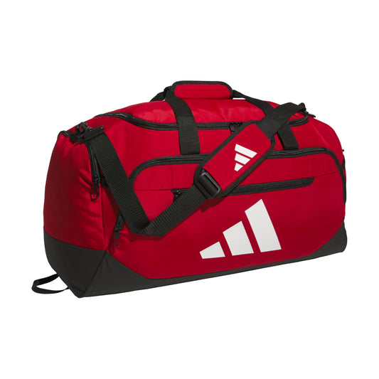 adidas Unisex-Adult Defender 5 Medium Duffel Bag, Team Power Red/White, One Size Fits All