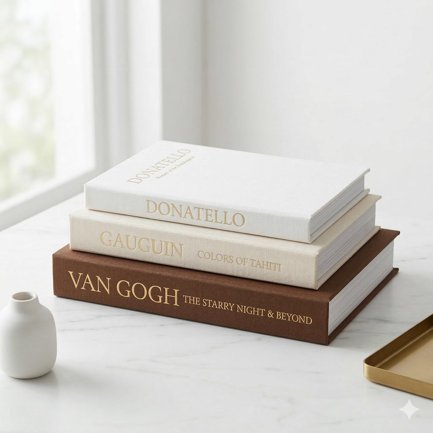 Fveuc Linen Faux Book Box Set of 3, Decorative Books for Shelves, Fake Books for Decoration with Secret Compartment, Modern Aesthetic Table Decor, Linen Covered Hollow Book Box (Brown-Beige-White)
