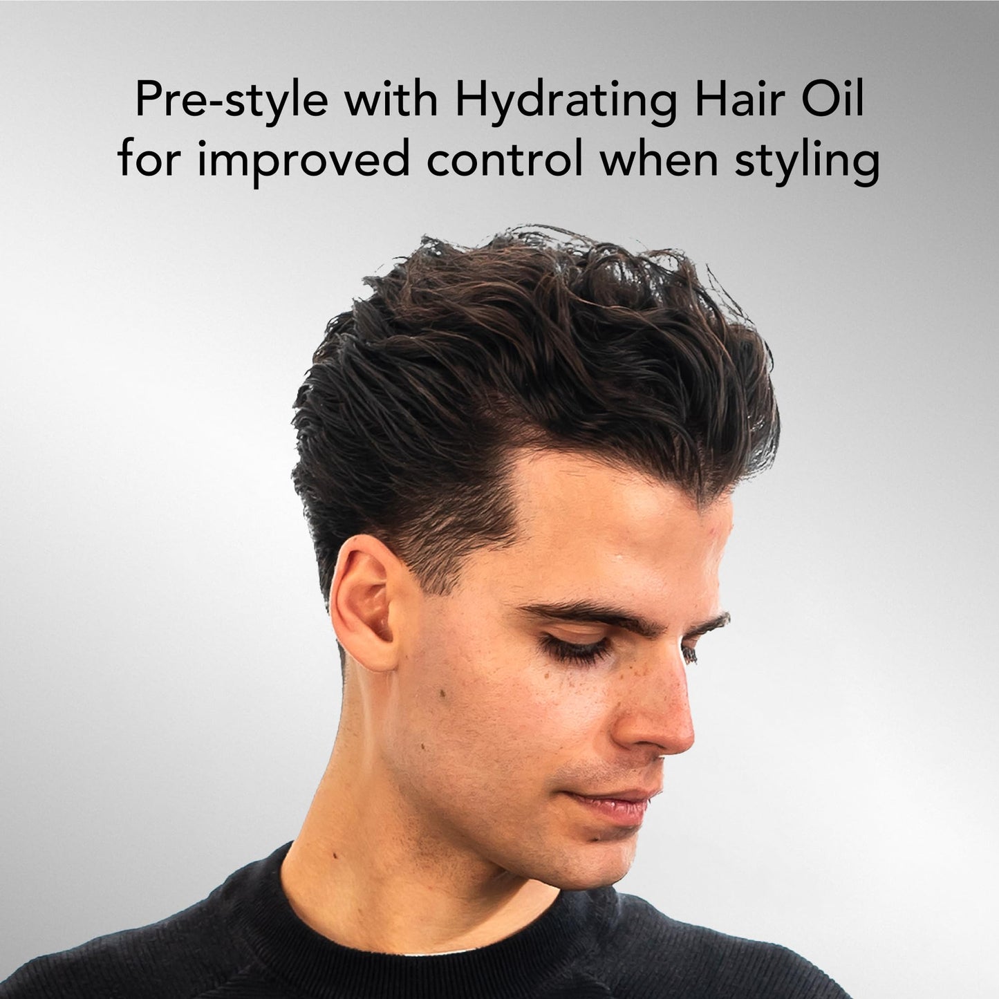 BLUMAAN Hydrating Hair Oil - Designed for Dry, Frizzy, Straight, or Curly Hair - 100% Natural Men's Hair Strengthening Oil - 60 ml / 2.0 oz