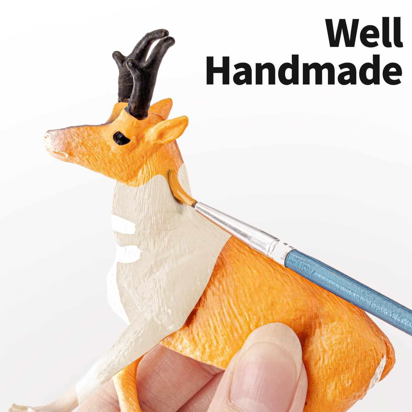 12PCS Large North American Animal Figurines, Realistic Safari Woodland Jungle Animals Figures Toys Includes Crocodile,Wolf,Bear,Deer Cake Toppers Birthday Gift Party Favors Toys for Toddlers