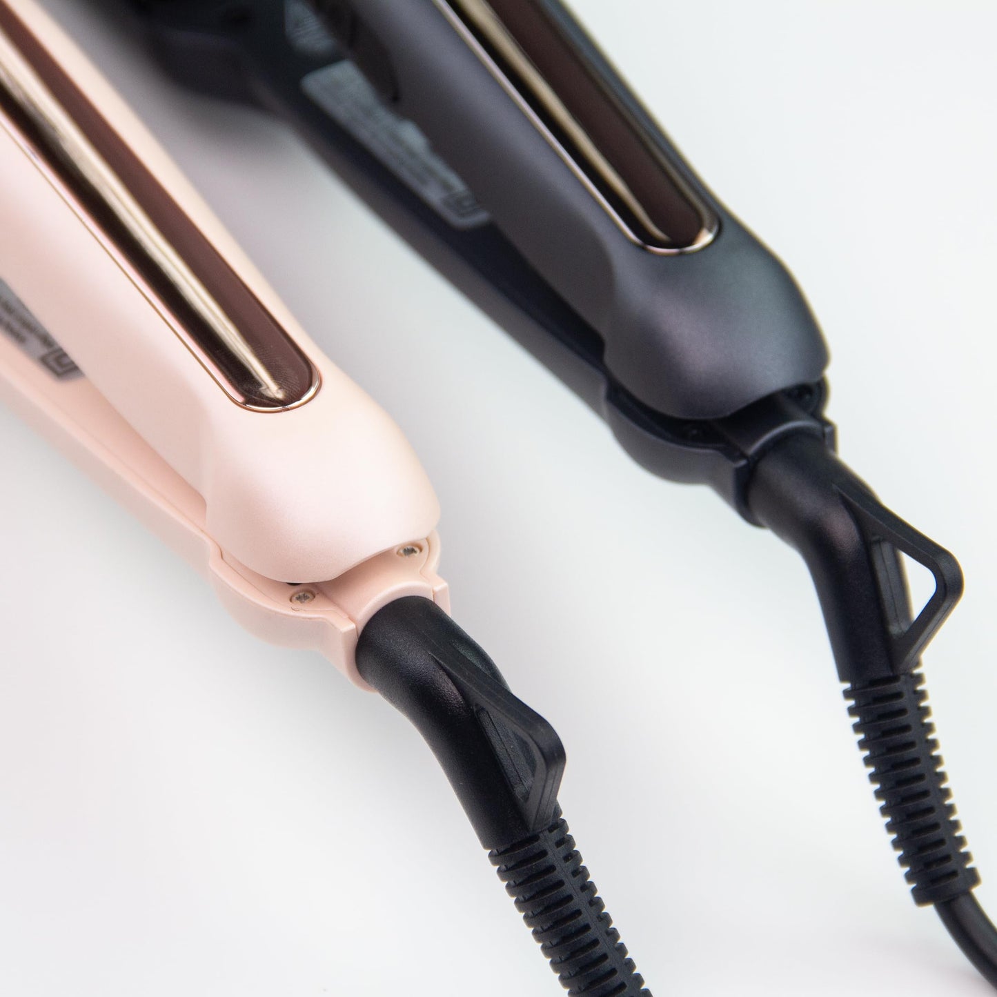 Heysam Flat Iron Hair Straightener for Women, Graphene Titanium Ceramic Plates 1.6 Inch Wide, Pink Flat Iron Dual Voltage Hair Straightener and Curler 2-in-1, LCD Temperature Display, 30S Fast Heating