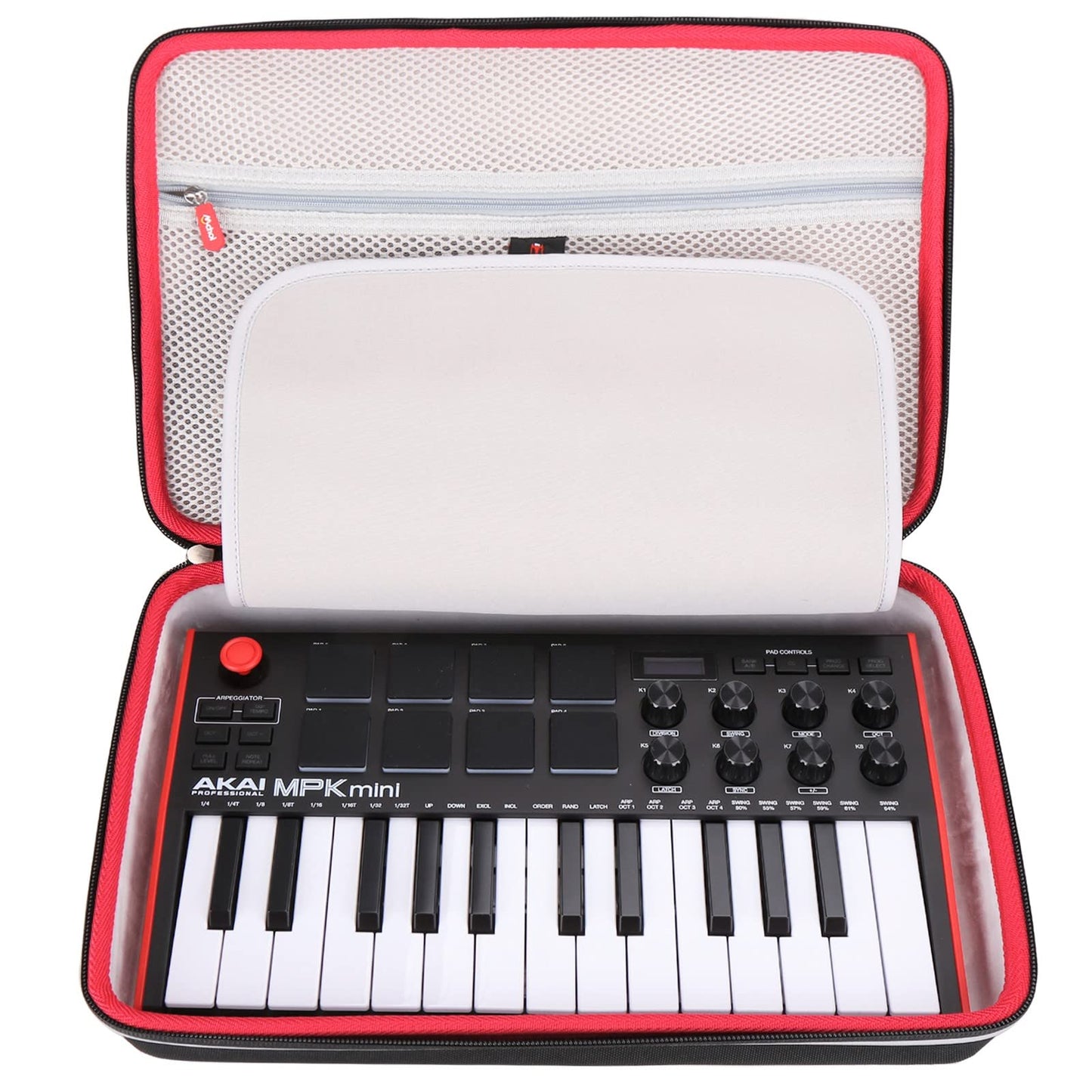 Mchoi Hard Travel Carrying Case for AKAI Professional MPK Mini MK3 / Mini Play USB MIDI Keyboard Controller, Case Only