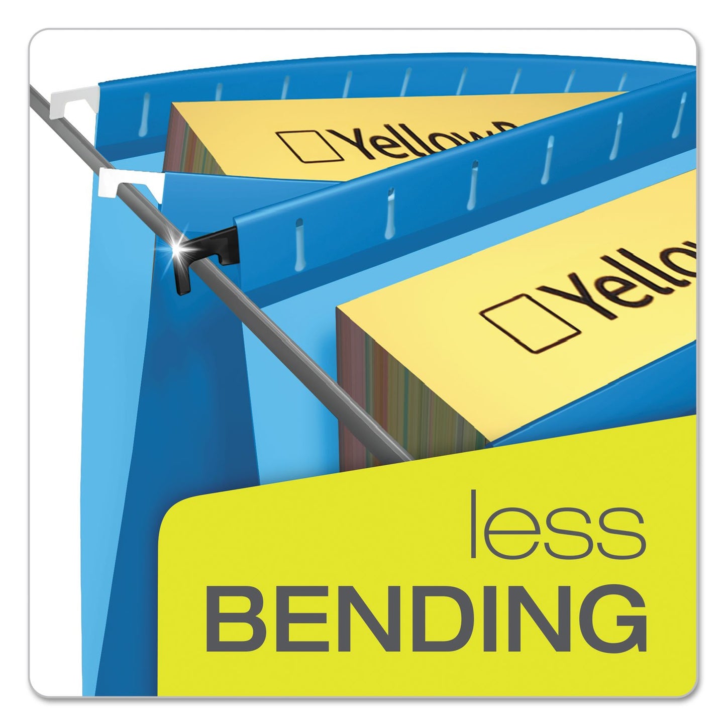 Pendaflex Surehook Reinforced Hanging File Folders, Letter Size, Blue, 20 Per Box (6152 1/5 BLU)