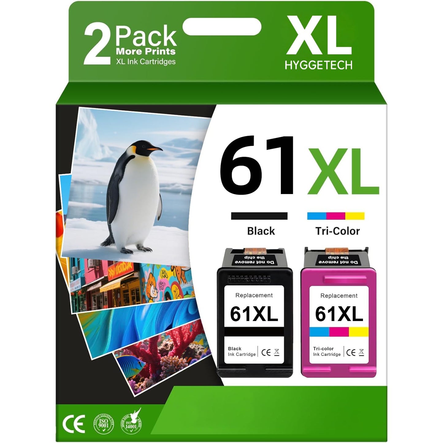 61XL Ink Cartridge Black and Colour Compatible for HP 61XL Ink Cartridge HP 61XL Use with HP Envy 4500 5530 Deskjet 1000 1050 1512 1513 2540 2542 2549 3510 3050 3050A 4630 5530