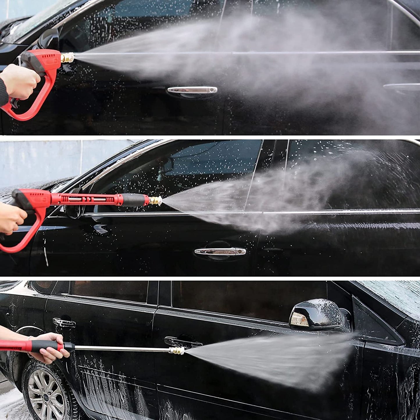 CHAVOR Pressure Washer Gun with Extension Replacement Wand, M22 Fitting, 5 Nozzle Tips, 37 Inch, 5000 PSI
