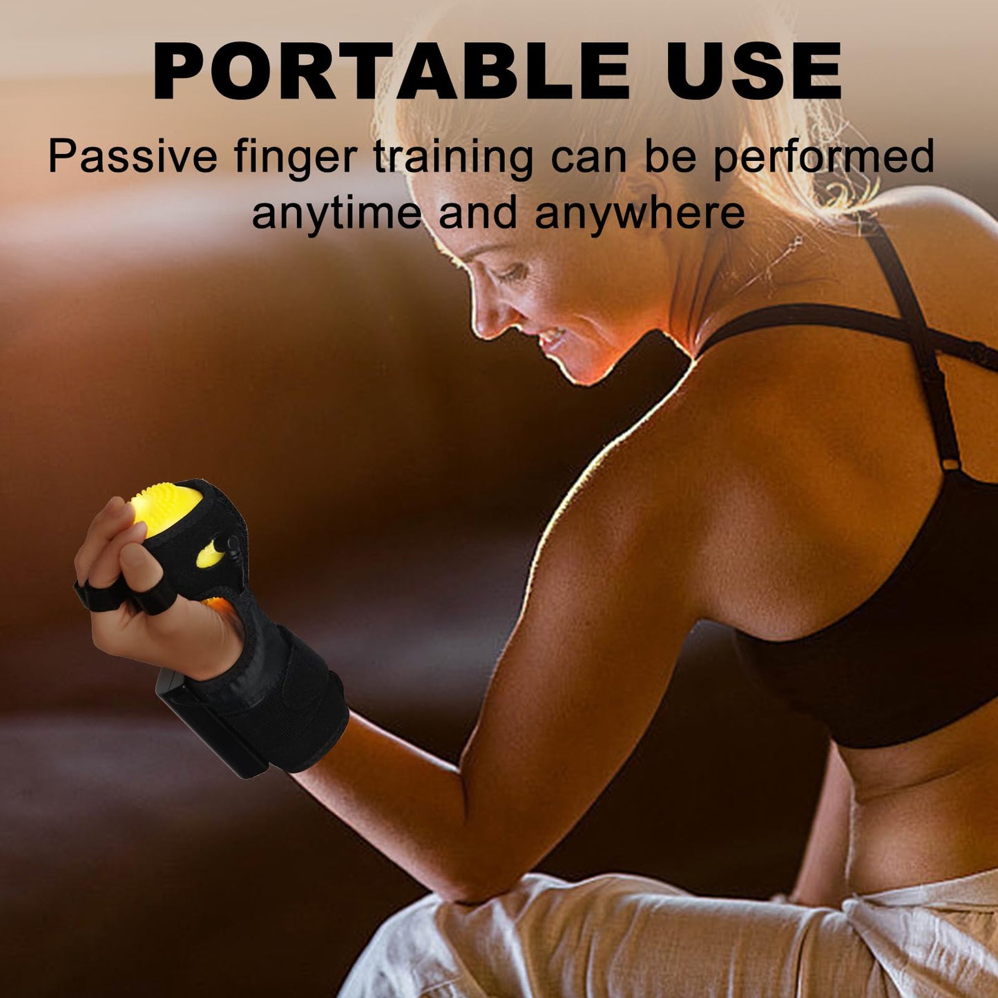 BUIFAC Infrared Electric Hot Compress, Hand Reha/bilitation Ma/ssage Ball, Passive Finger Training to Prevent Finger Flexion