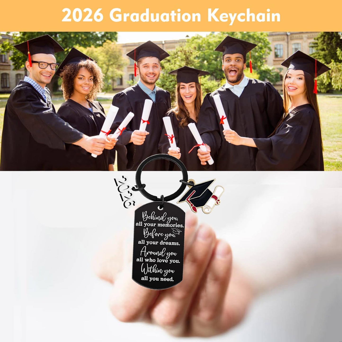 Graduation Gifts, Class of 2026 Graduation Travel Tumbler for Him Her, Inspirational 2026 Grad Gifts for High School Colleage Students Daughter Son Friends Women Men Master Gifts(Black)