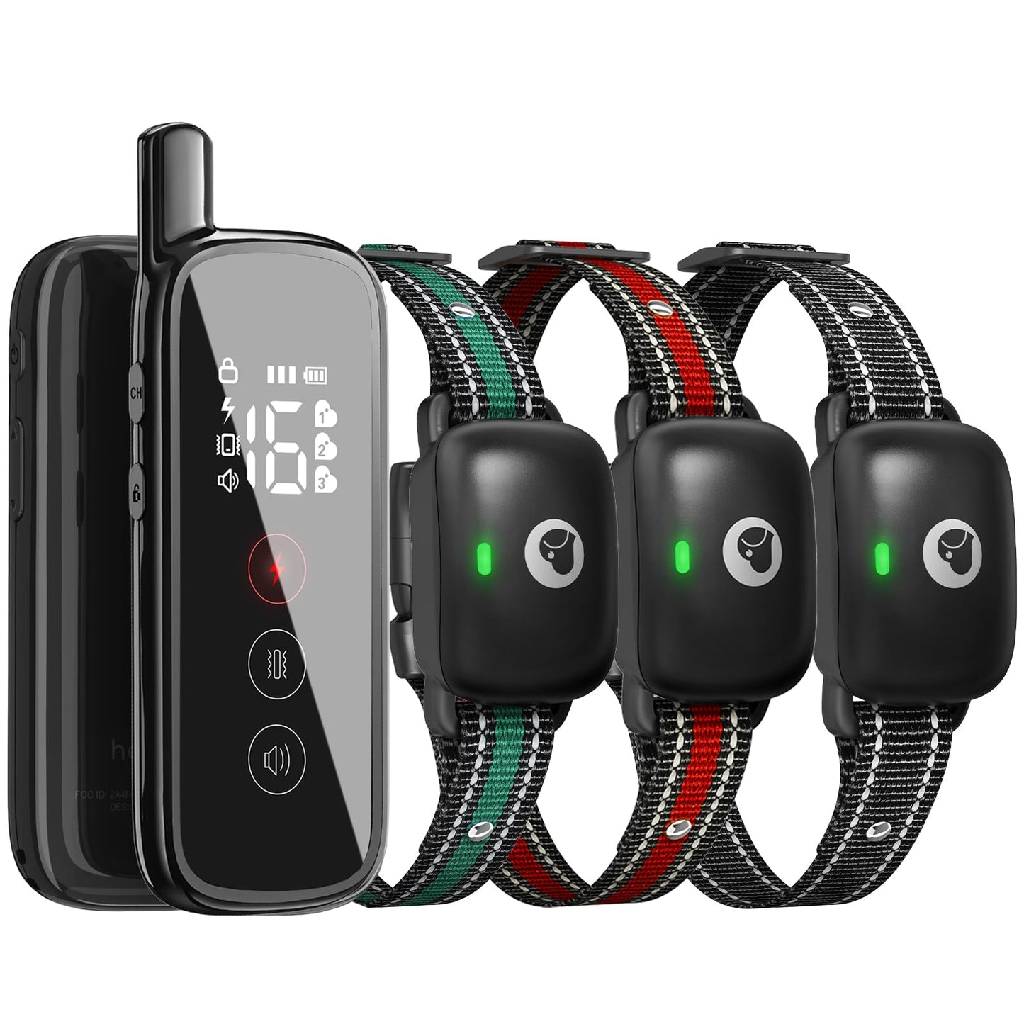 Heaflex Dog Training Collar, Electric Dog Collar with 2600FT Remote Range, Rechargeable & Waterproof, 3 Training Modes, Security Lock, Ideal for Dogs of All Breeds, Sizes