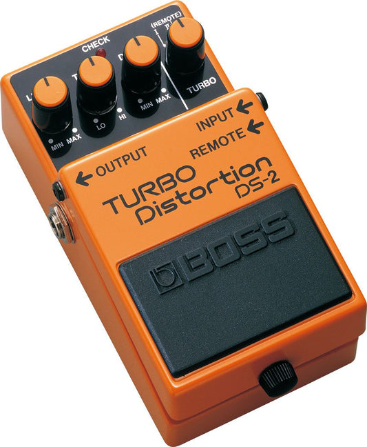 BOSS DS-2 Turbo Distortion Guitar Pedal with Remote Turbo (DS-2)