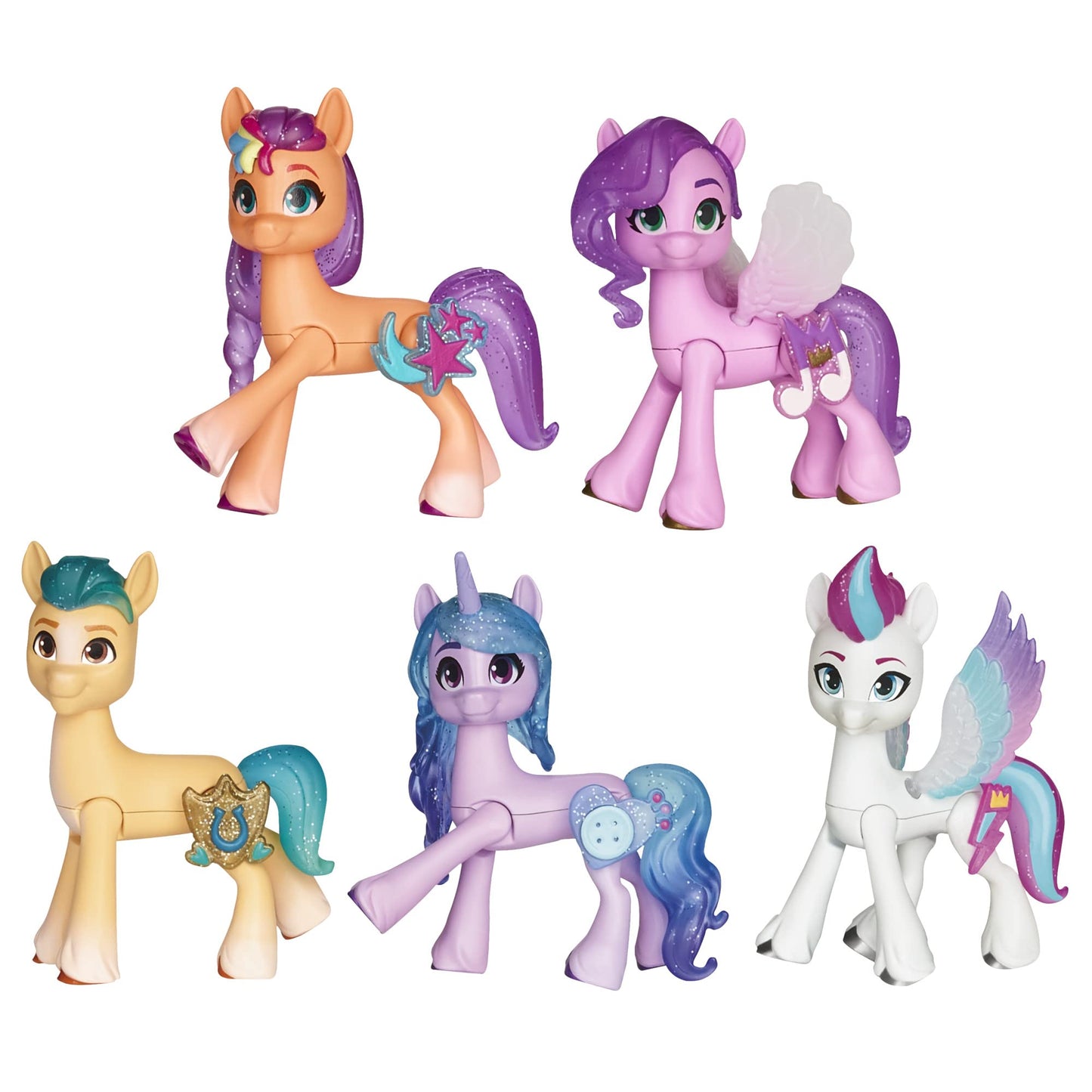 My Little Pony Toys: Make Your Mark Meet The Mane 5 Collection Set, with 5 Pony Figures, Gifts for Kids, My Little Pony Toys for 3 Year Old Girls and Boys and Up