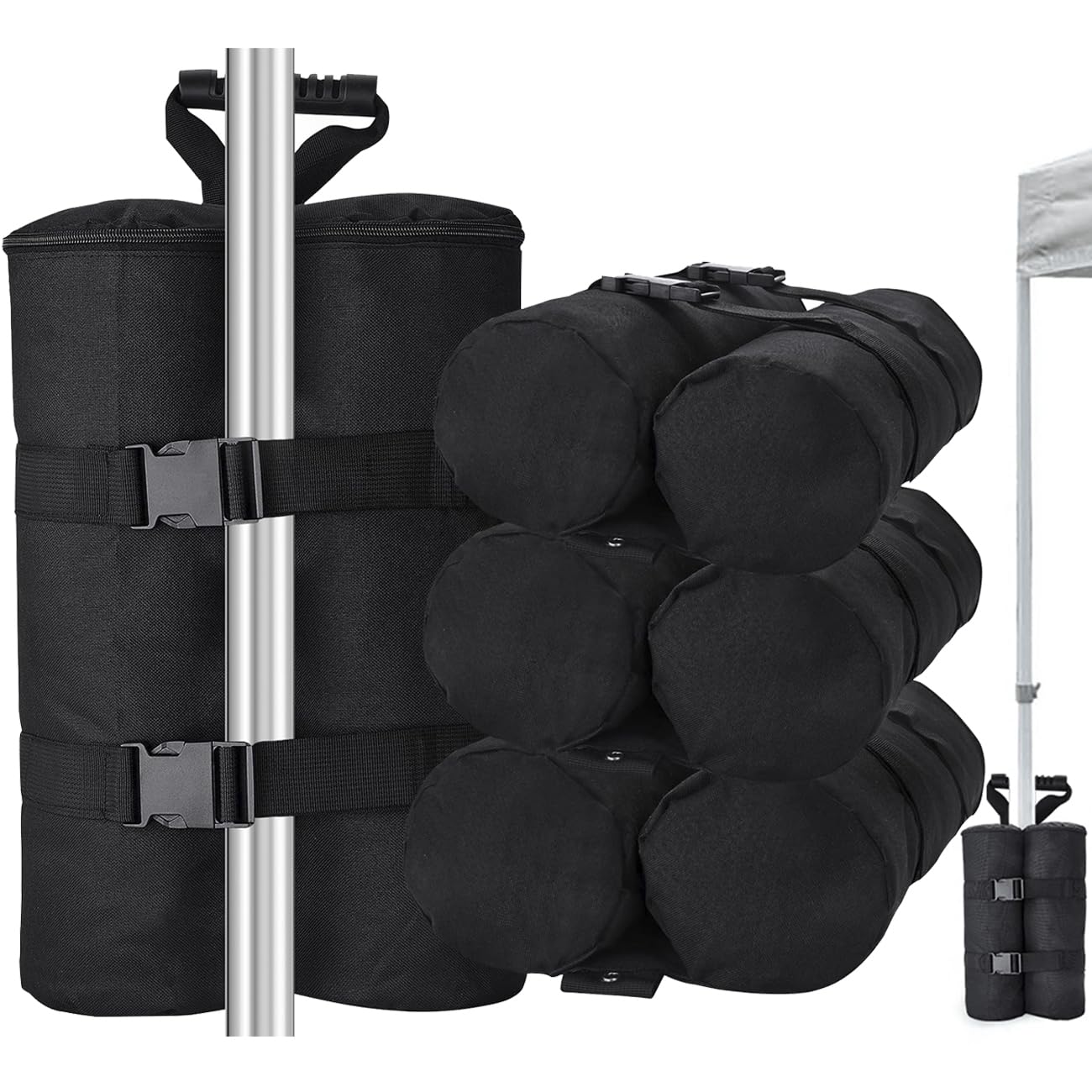 MOPHOEXII Plus Size Canopy Weights Bag Leg Weight(240 lbs) for Pop up Canopy Tent, Sand Bags for Patio Umbrella Instant Outdoor Sun Shelter-4 Pack