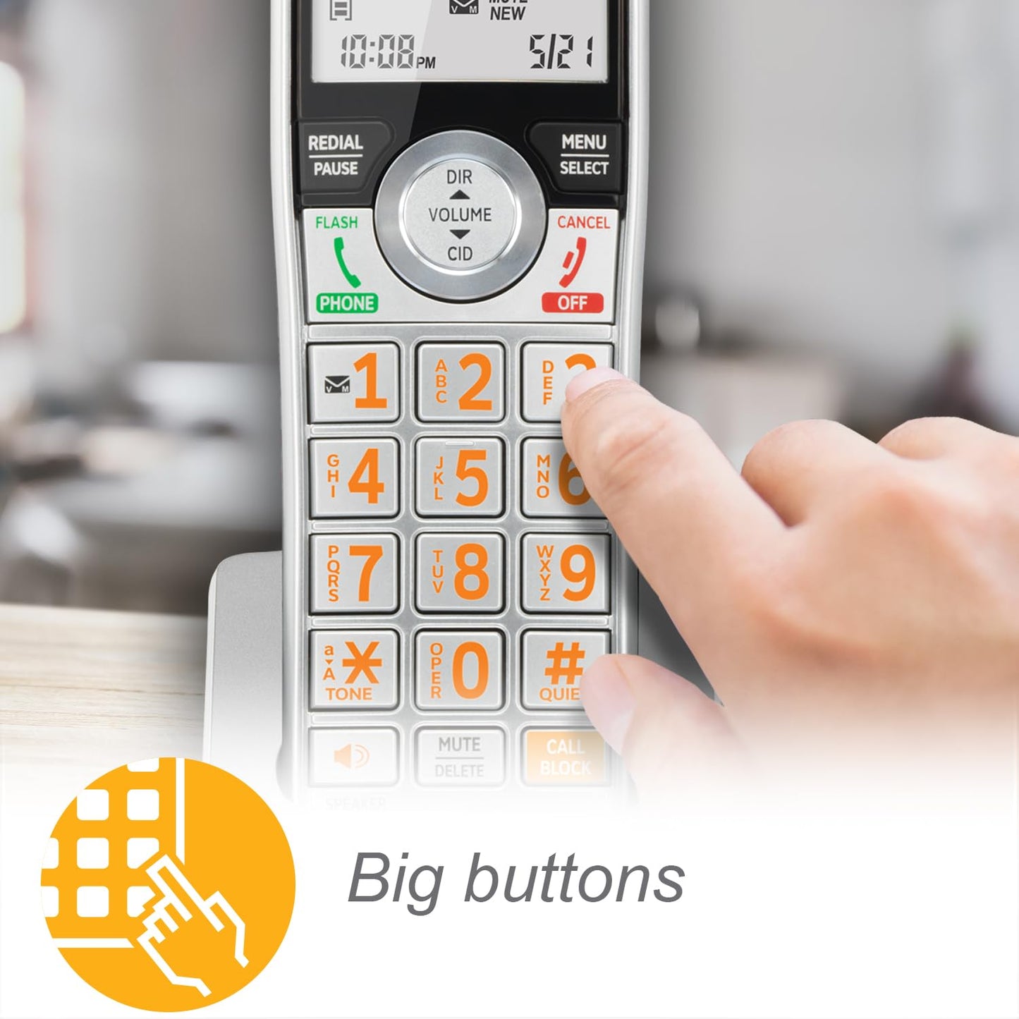 AT&T CL80107 Additional Handset for CL82x07, CL82x57, CL82x67, CL83x07, CL84x07 Series Cordless Phone
