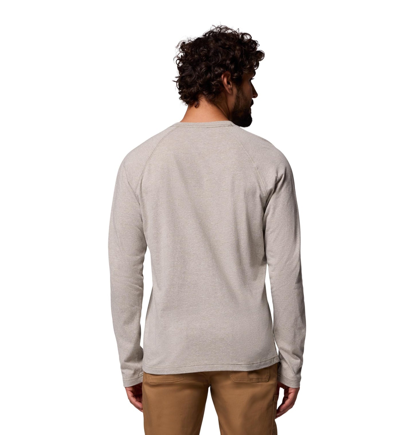 Columbia Mens Thistletown Hills Raglan Henley, Stone Green Heather, X-Large