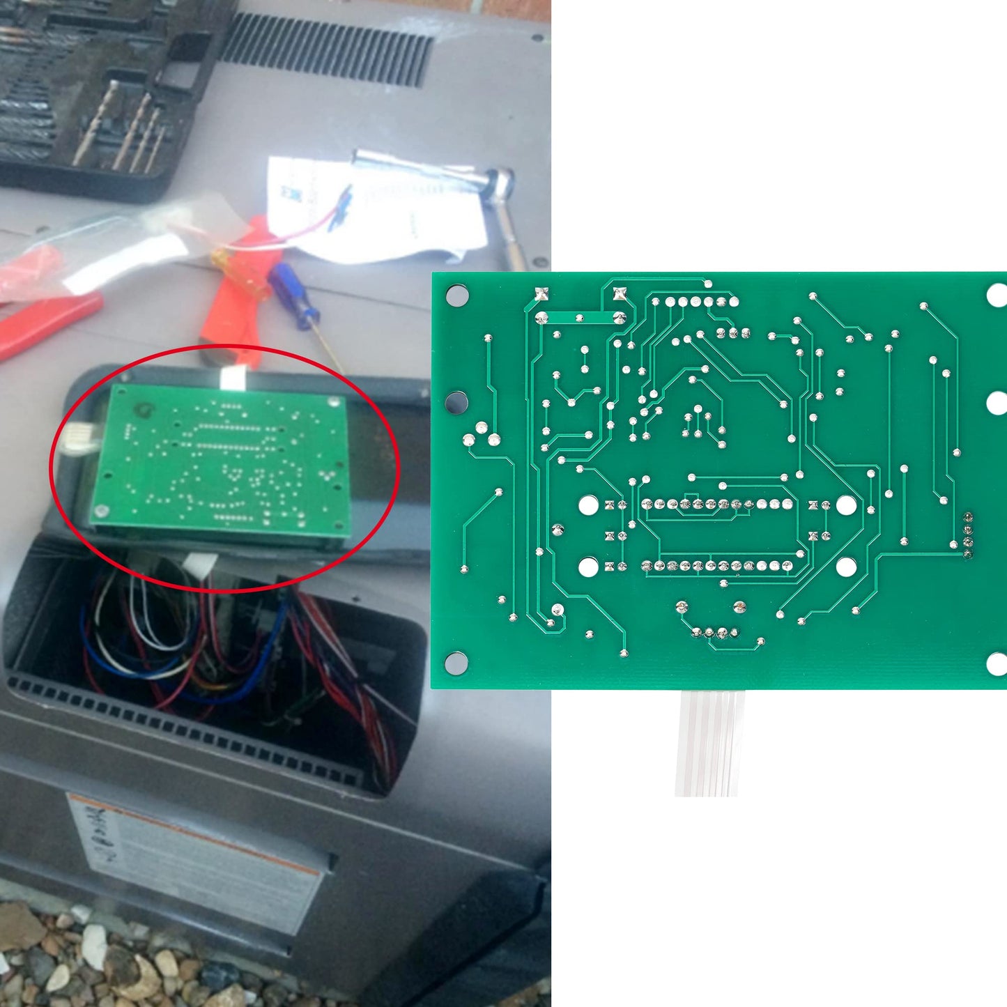 Display Board IDXL2DB1930, Compatible with Hayward Universal H-Series Low Nox Induced Draft Heater Models, Ending in FDN & FDP & IDL2 & IDPL2, H350FDP, H250IDL2, Swimming Pool Heater Replacement Part