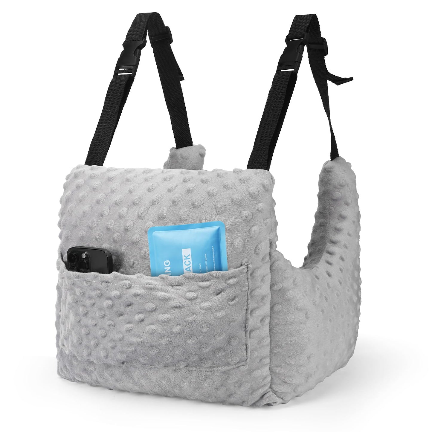 Mastectomy Pillow for Post-Surgery Recovery - Hysterectomy Recovery Must Haves - Essential for Breast Reduction, Augmentation, Lumpectomy, Heart Surgery - Adjustable Strap & Washable Cover.