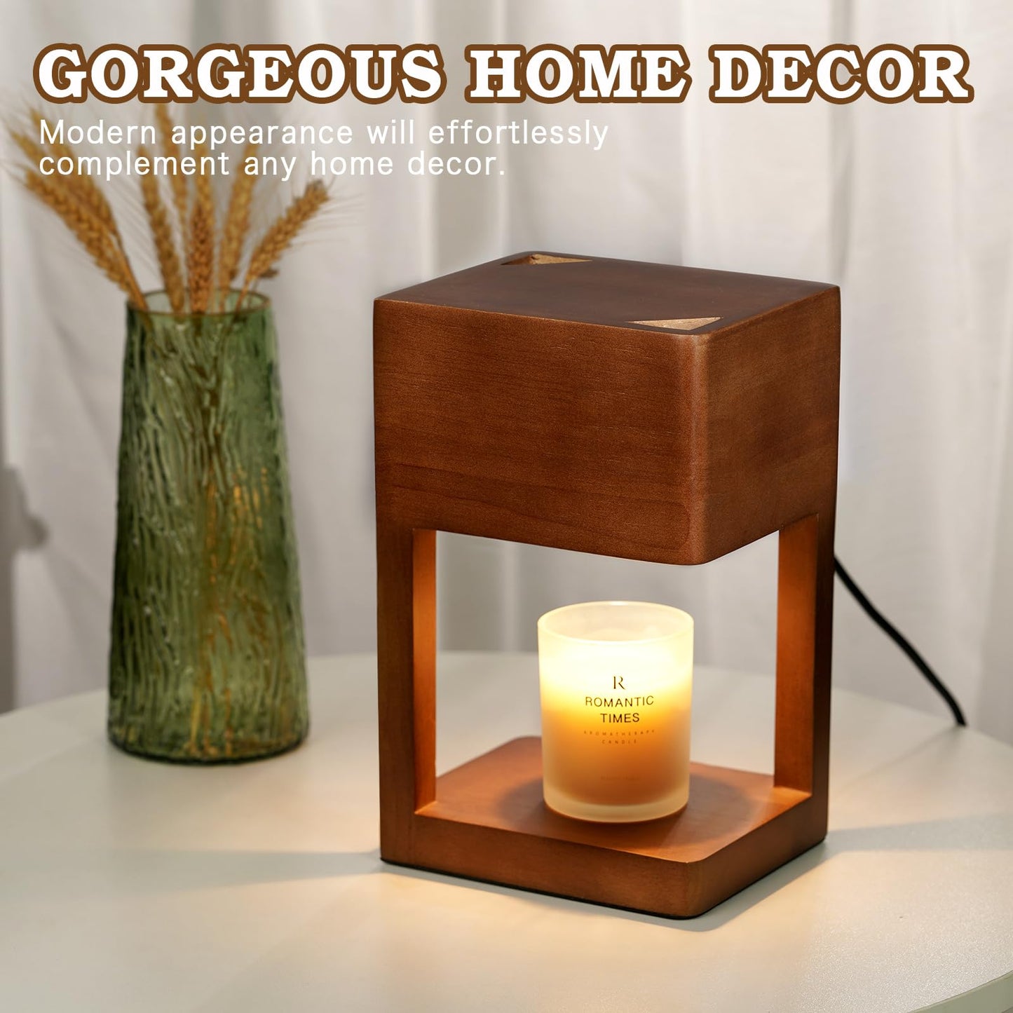 Candle Warmer Lamp, Electric Wax Melt Warmer for Home Fragrance and Decor